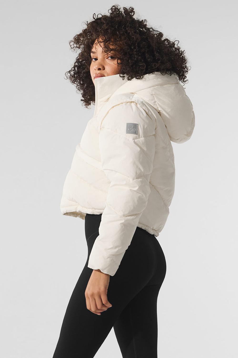 Chamarra Puffer Alo Yoga Glacier Mujer Ivory | Mexico  JMS-680479