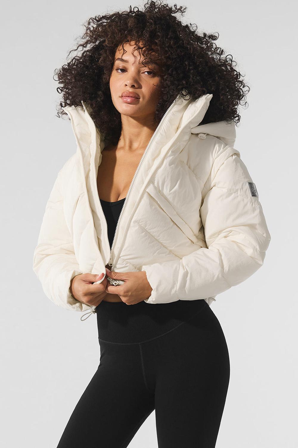 Chamarra Puffer Alo Yoga Glacier Mujer Ivory | Mexico  JMS-680479