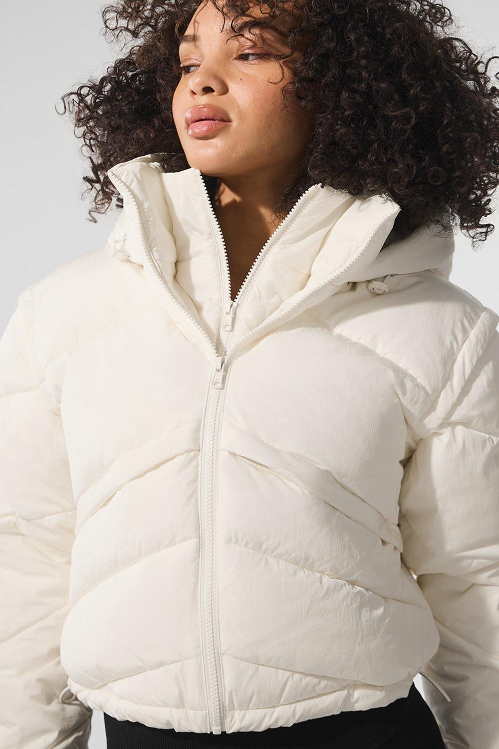 Chamarra Puffer Alo Yoga Glacier Mujer Ivory | Mexico  JMS-680479