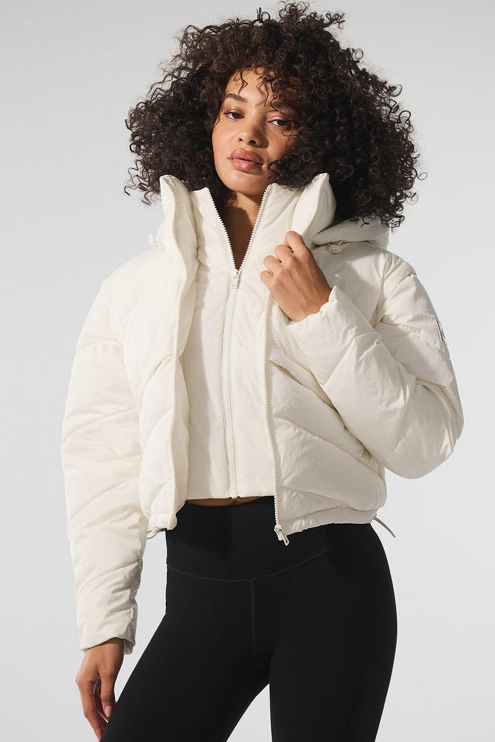 Chamarra Puffer Alo Yoga Glacier Mujer Ivory | Mexico  JMS-680479