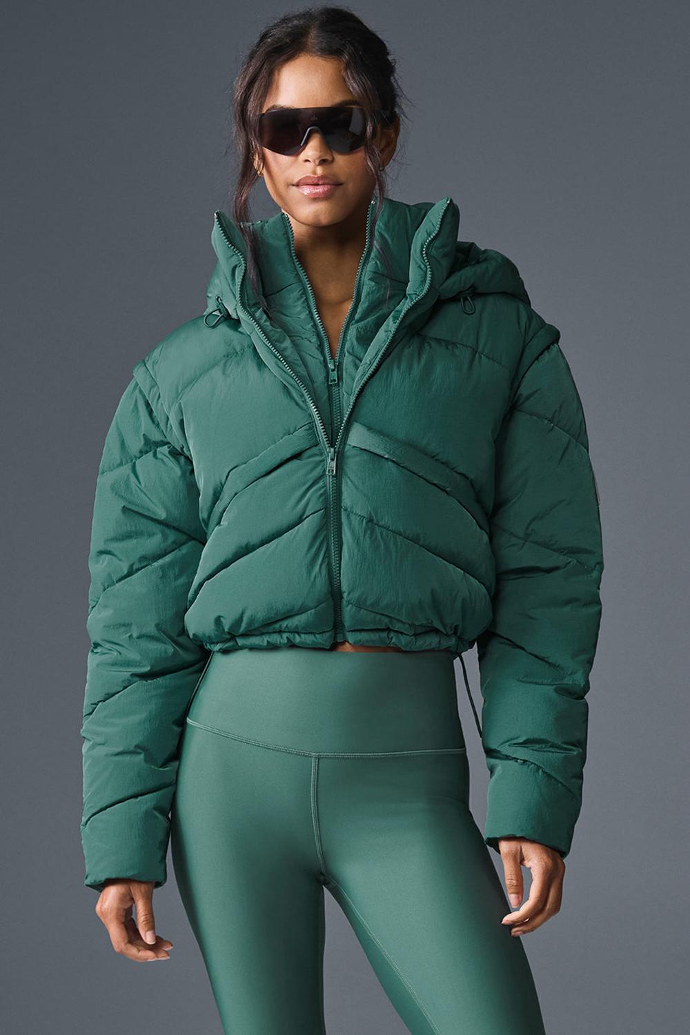Chamarra Puffer Alo Yoga Glacier Mujer Winter Ivy | Mexico  EJI-235790