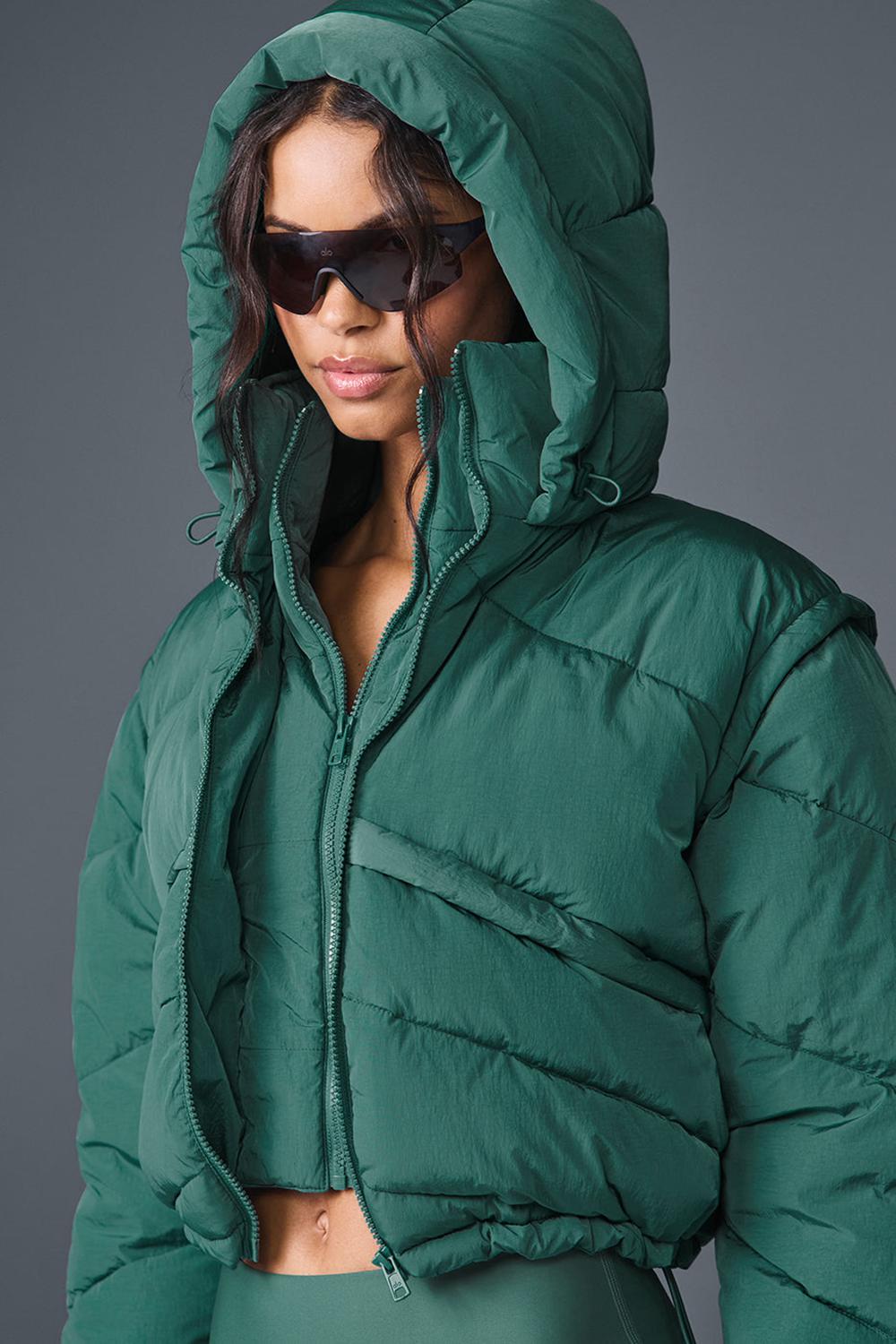 Chamarra Puffer Alo Yoga Glacier Mujer Winter Ivy | Mexico  EJI-235790