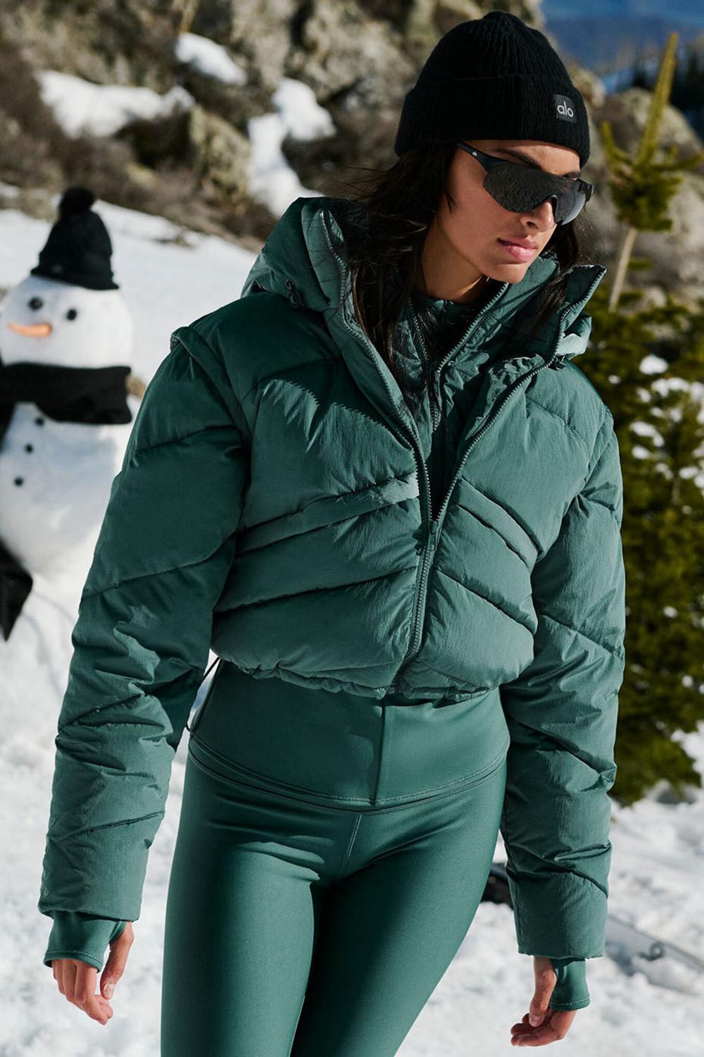 Chamarra Puffer Alo Yoga Glacier Mujer Winter Ivy | Mexico  EJI-235790