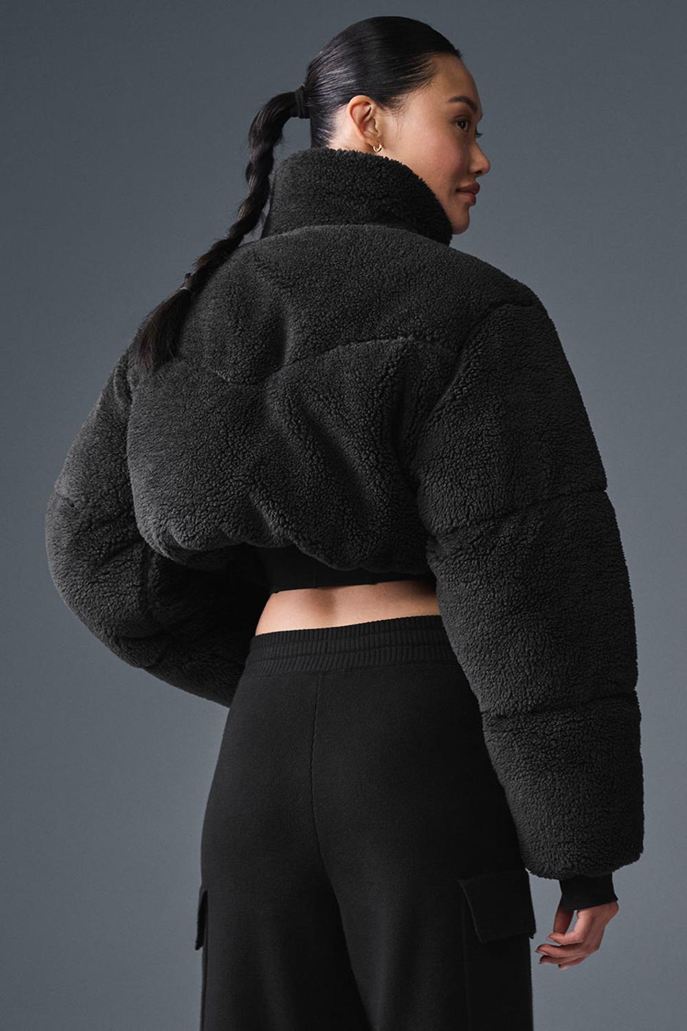 Chamarra Puffer Alo Yoga Sherpa Main Act Corset Mujer Negros | Mexico  KGM-265073