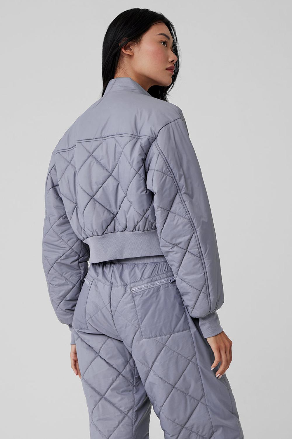Chamarra Puffer Alo Yoga Snowrider Mujer Fog | Mexico  EPH-310269