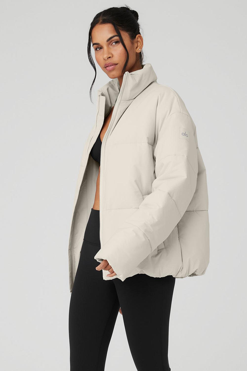 Chamarra Puffer Alo Yoga Stretch Woven Street Mujer Bone | Mexico  XDI-416872