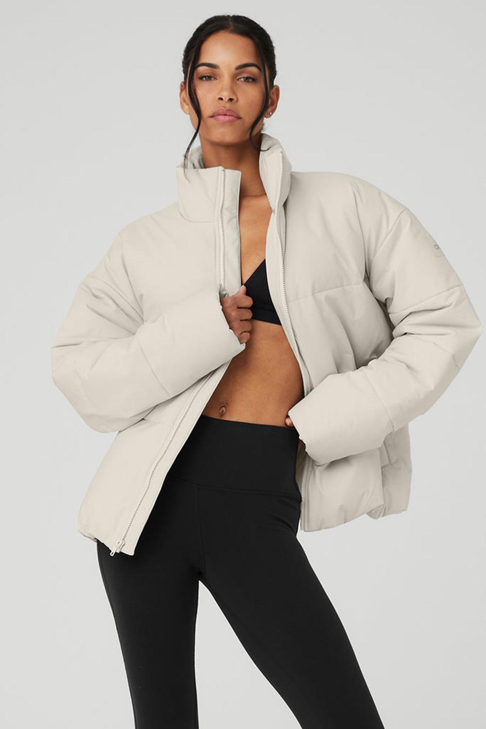 Chamarra Puffer Alo Yoga Stretch Woven Street Mujer Bone | Mexico  XDI-416872