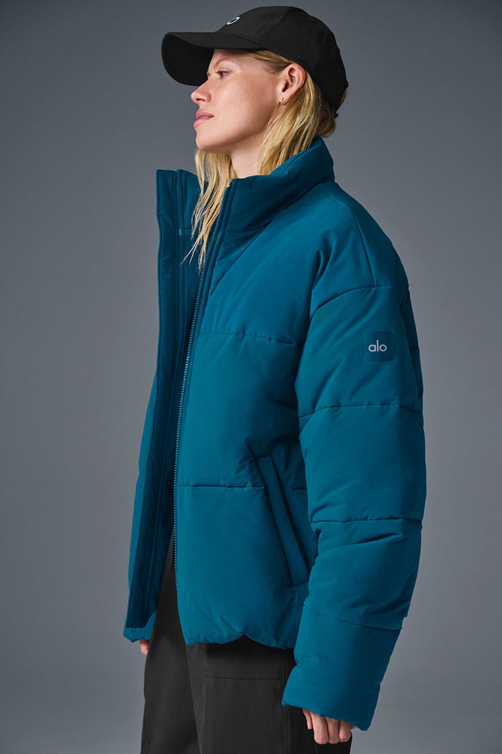 Chamarra Puffer Alo Yoga Stretch Woven Street Mujer Azules | Mexico  JNH-361748