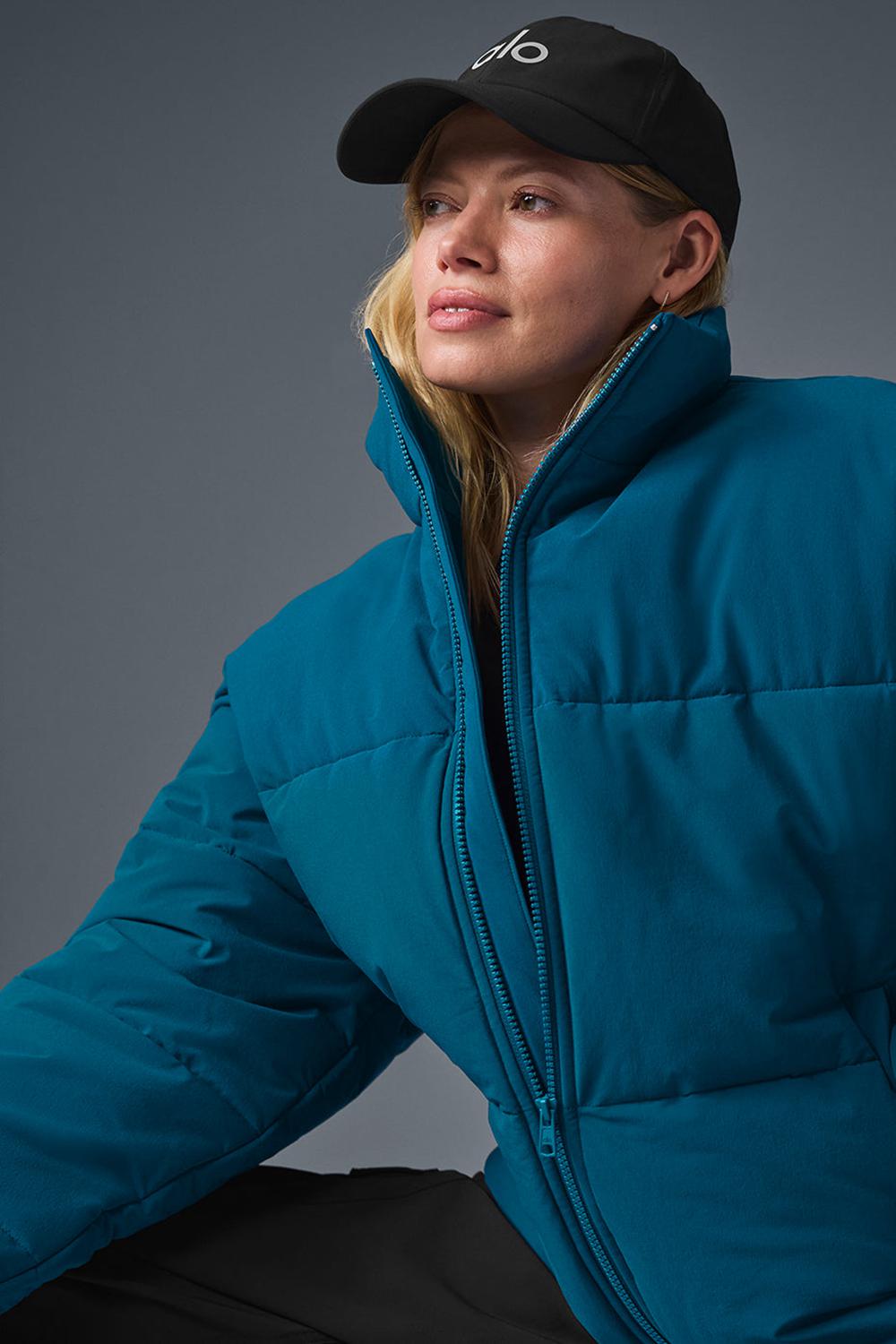 Chamarra Puffer Alo Yoga Stretch Woven Street Mujer Azules | Mexico  JNH-361748