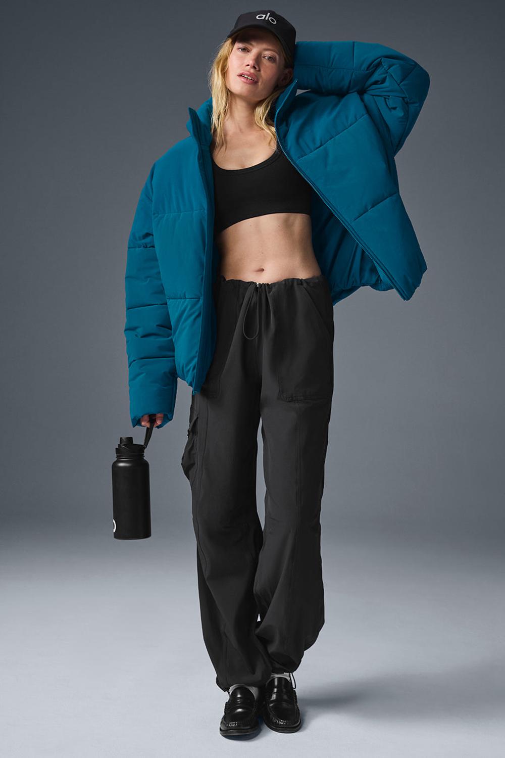 Chamarra Puffer Alo Yoga Stretch Woven Street Mujer Azules | Mexico  JNH-361748