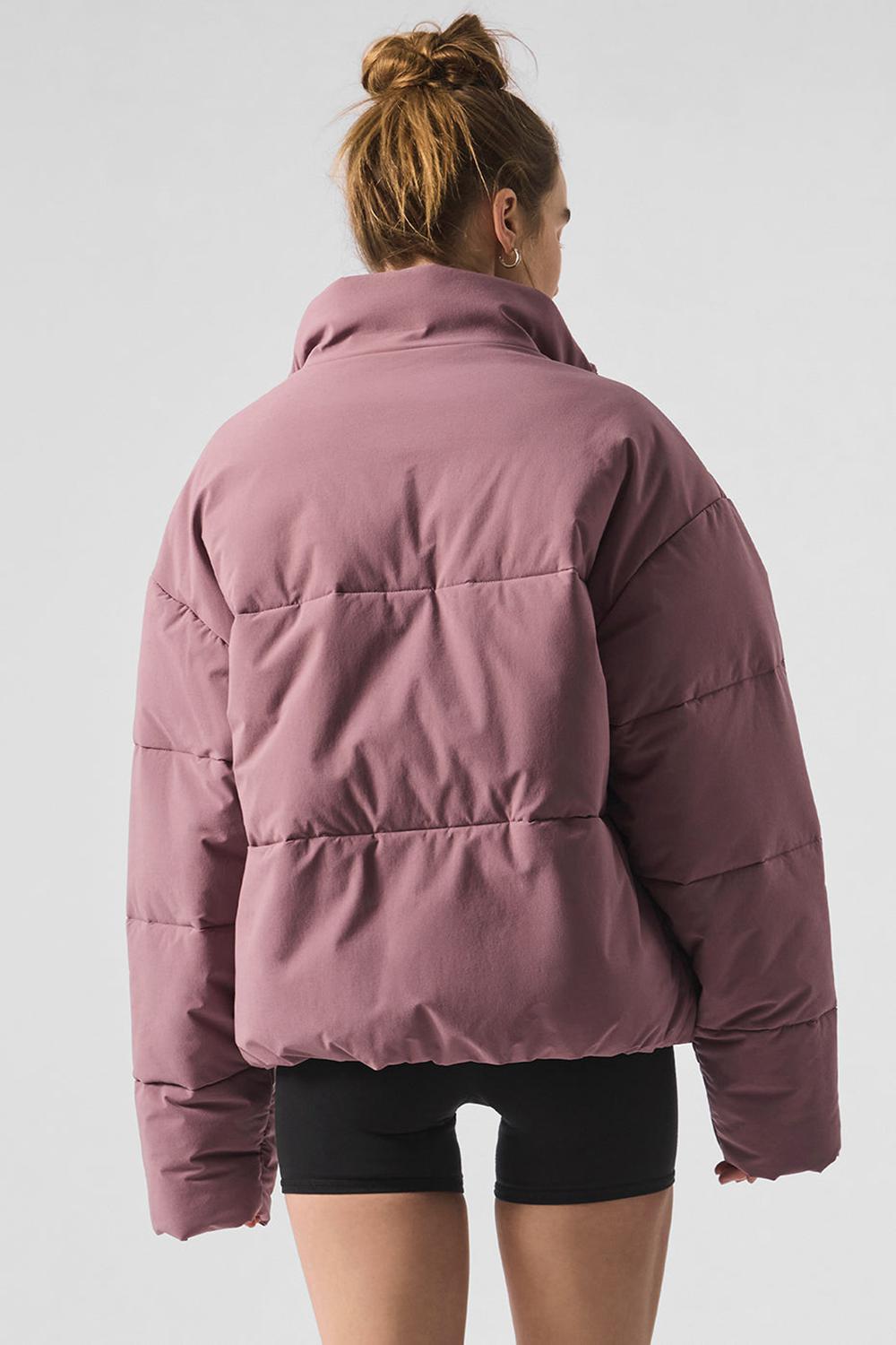 Chamarra Puffer Alo Yoga Stretch Woven Street Mujer Woodrose | Mexico  MER-836542