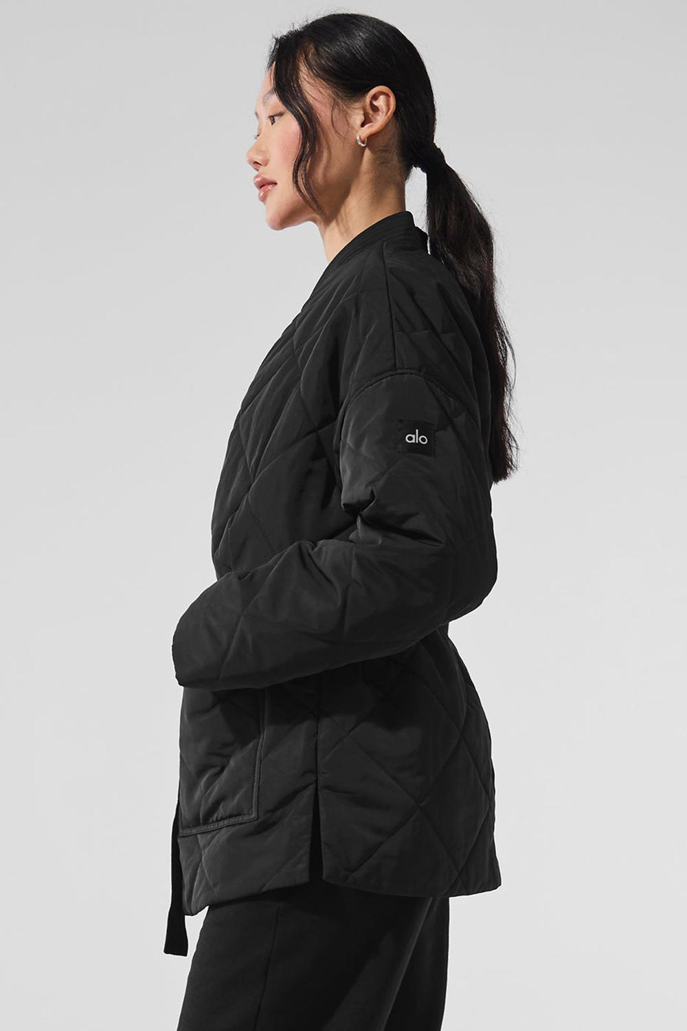 Chamarra Puffer Alo Yoga Urbanite Wrap Mujer Negros | Mexico  ZBT-542913