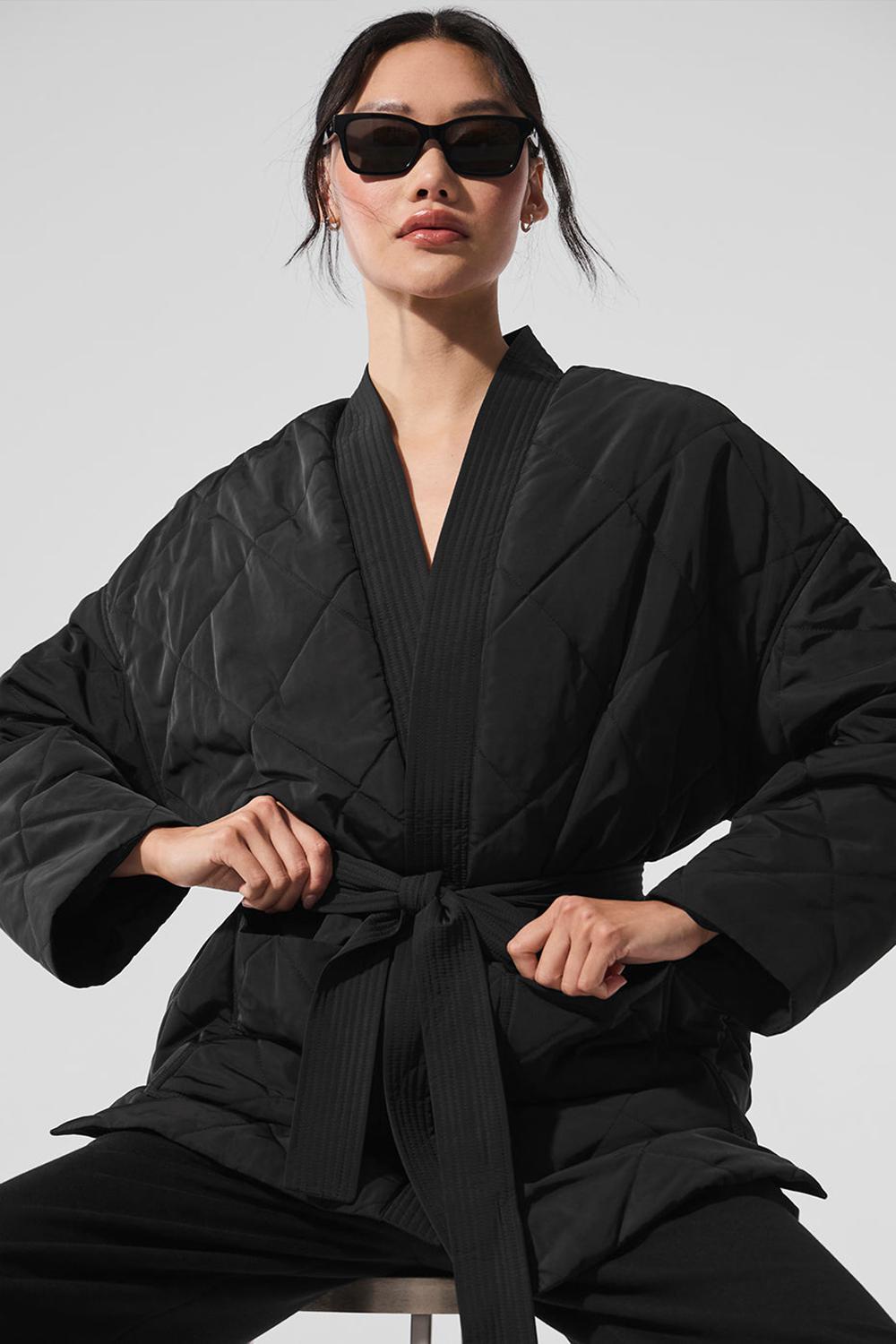 Chamarra Puffer Alo Yoga Urbanite Wrap Mujer Negros | Mexico  ZBT-542913