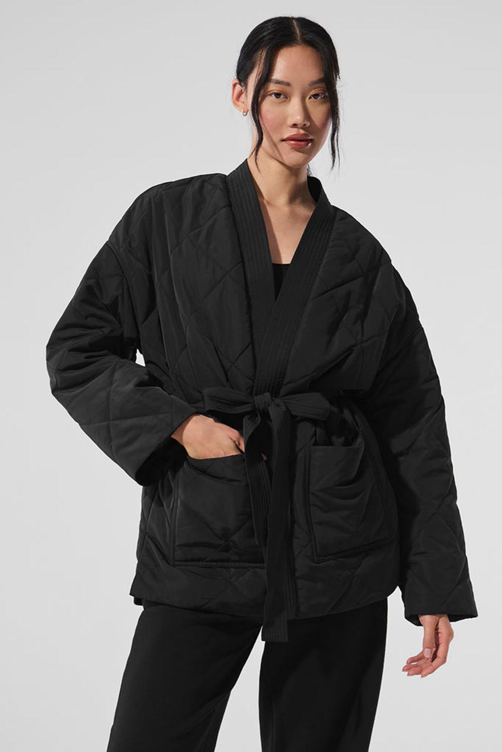 Chamarra Puffer Alo Yoga Urbanite Wrap Mujer Negros | Mexico  ZBT-542913