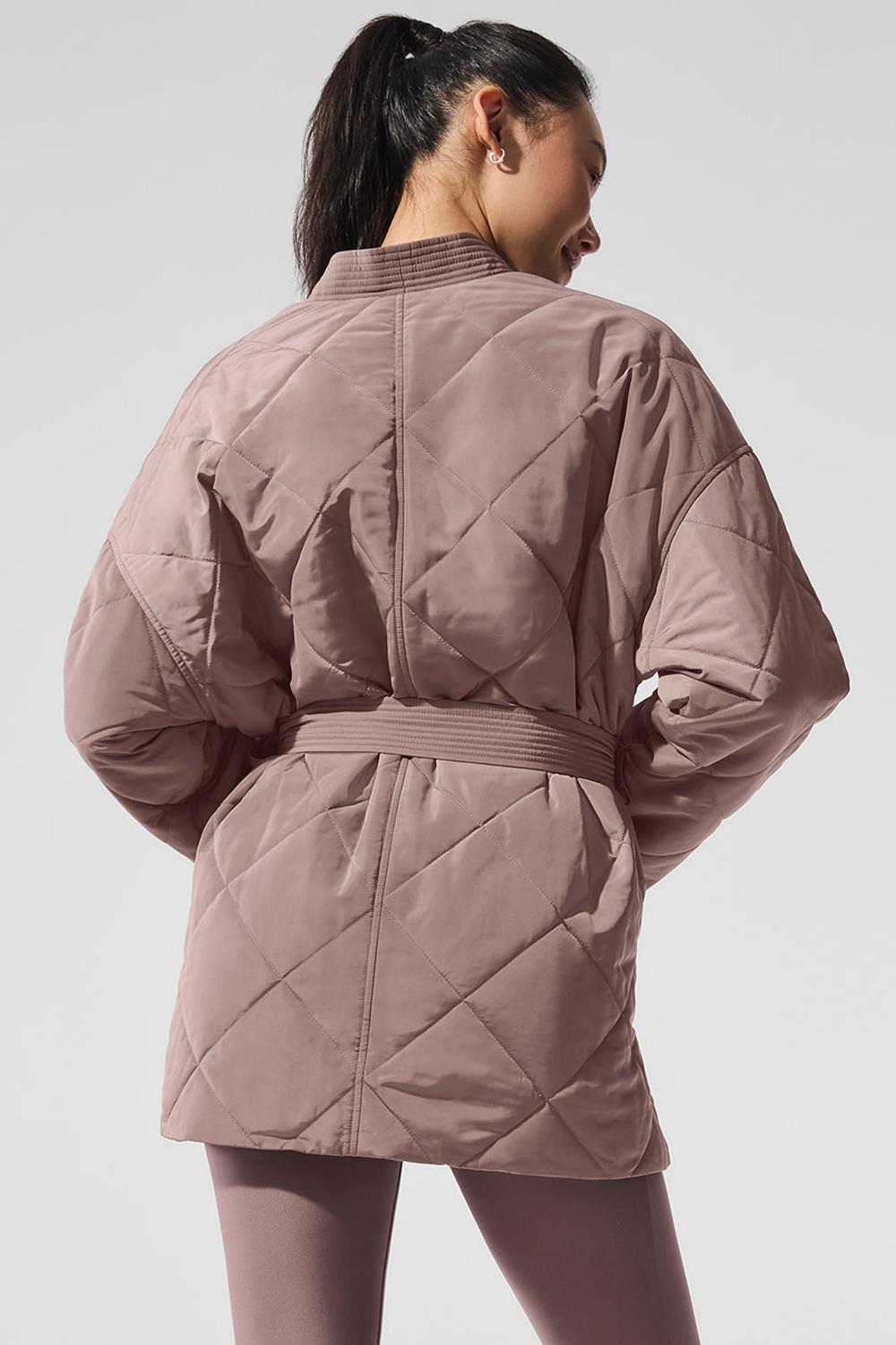 Chamarra Puffer Alo Yoga Urbanite Wrap Mujer Mushroom | Mexico  KJD-894710