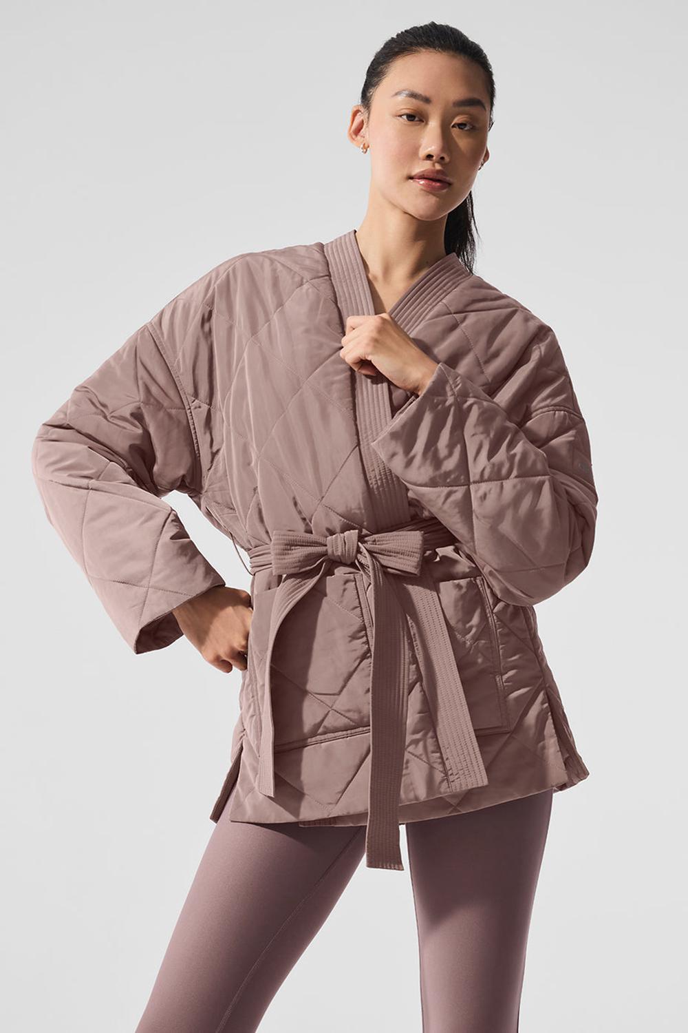 Chamarra Puffer Alo Yoga Urbanite Wrap Mujer Mushroom | Mexico  KJD-894710