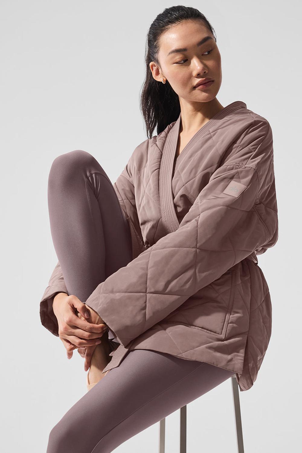 Chamarra Puffer Alo Yoga Urbanite Wrap Mujer Mushroom | Mexico  KJD-894710