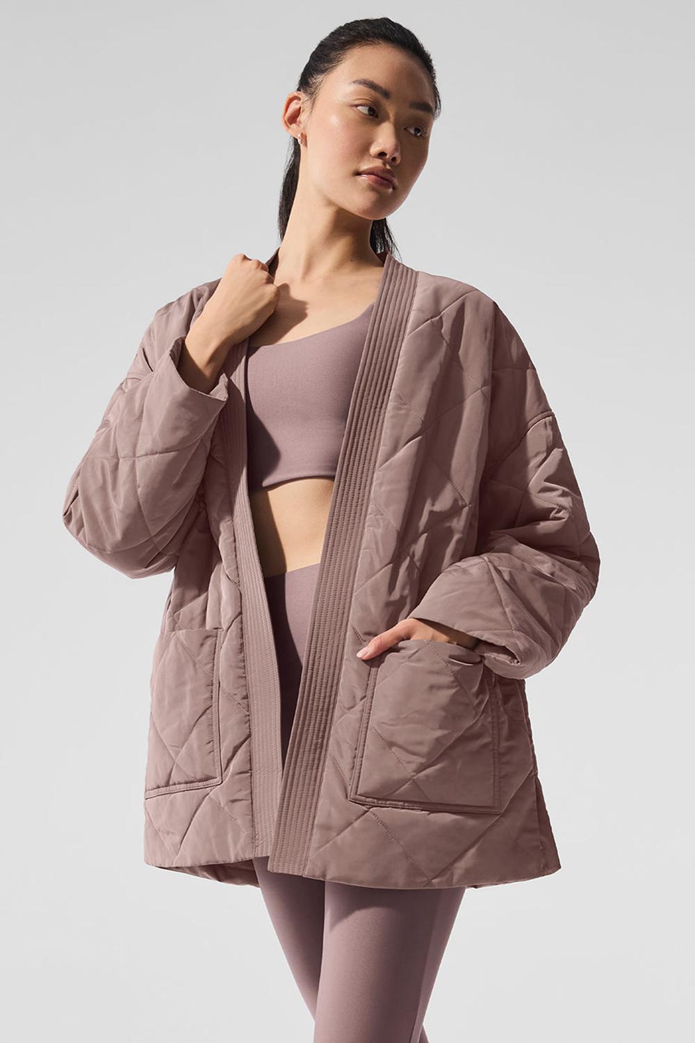 Chamarra Puffer Alo Yoga Urbanite Wrap Mujer Mushroom | Mexico  KJD-894710