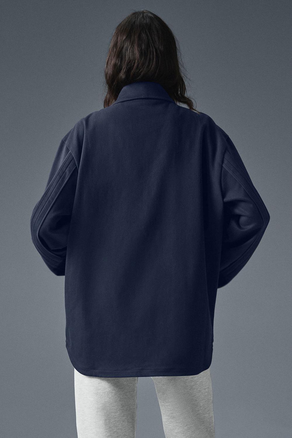 Chamarras Alo Yoga Edition Sueded Mujer Azul Marino | Mexico  NBG-580364