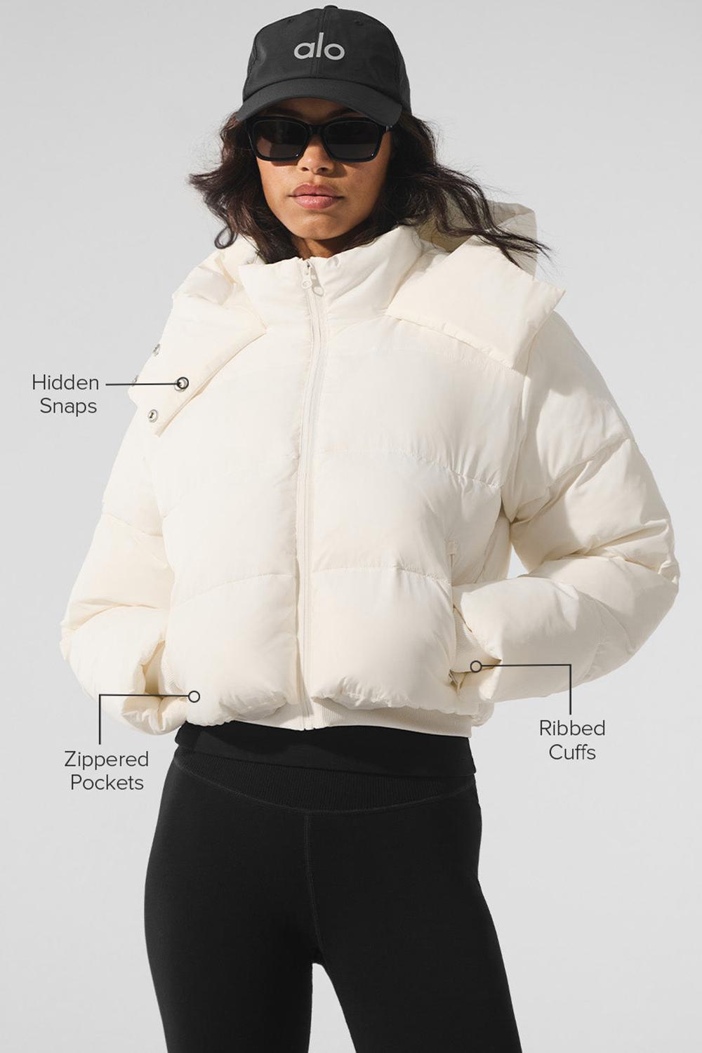 Chamarras Alo Yoga Foxy Mujer Ivory | Mexico  KLX-802413