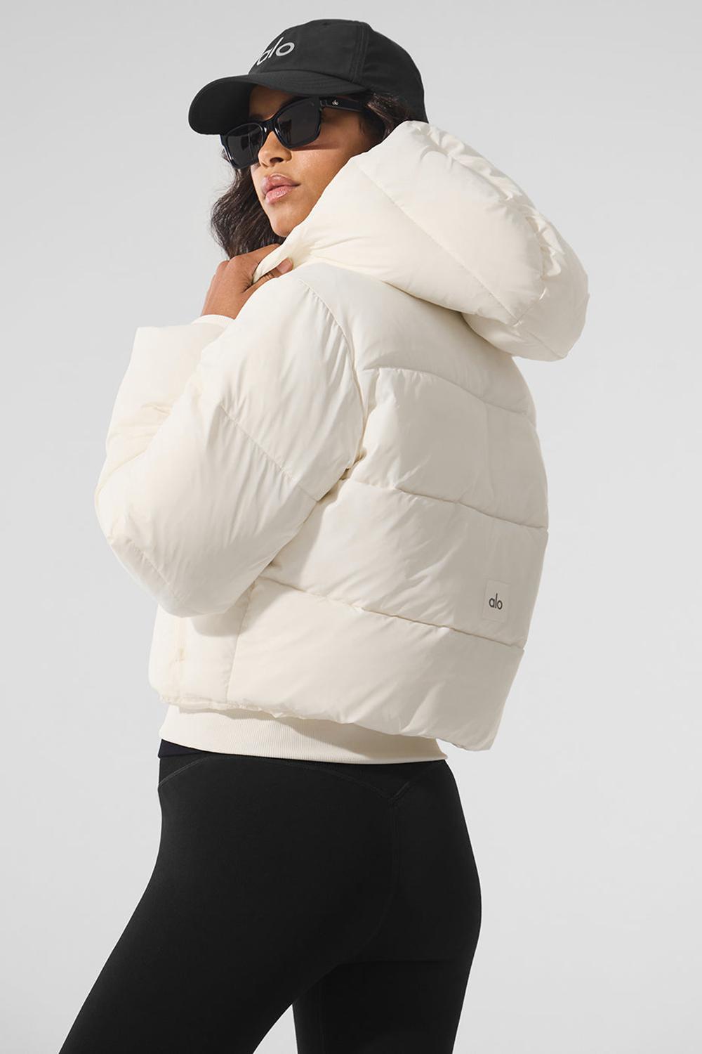 Chamarras Alo Yoga Foxy Mujer Ivory | Mexico  KLX-802413