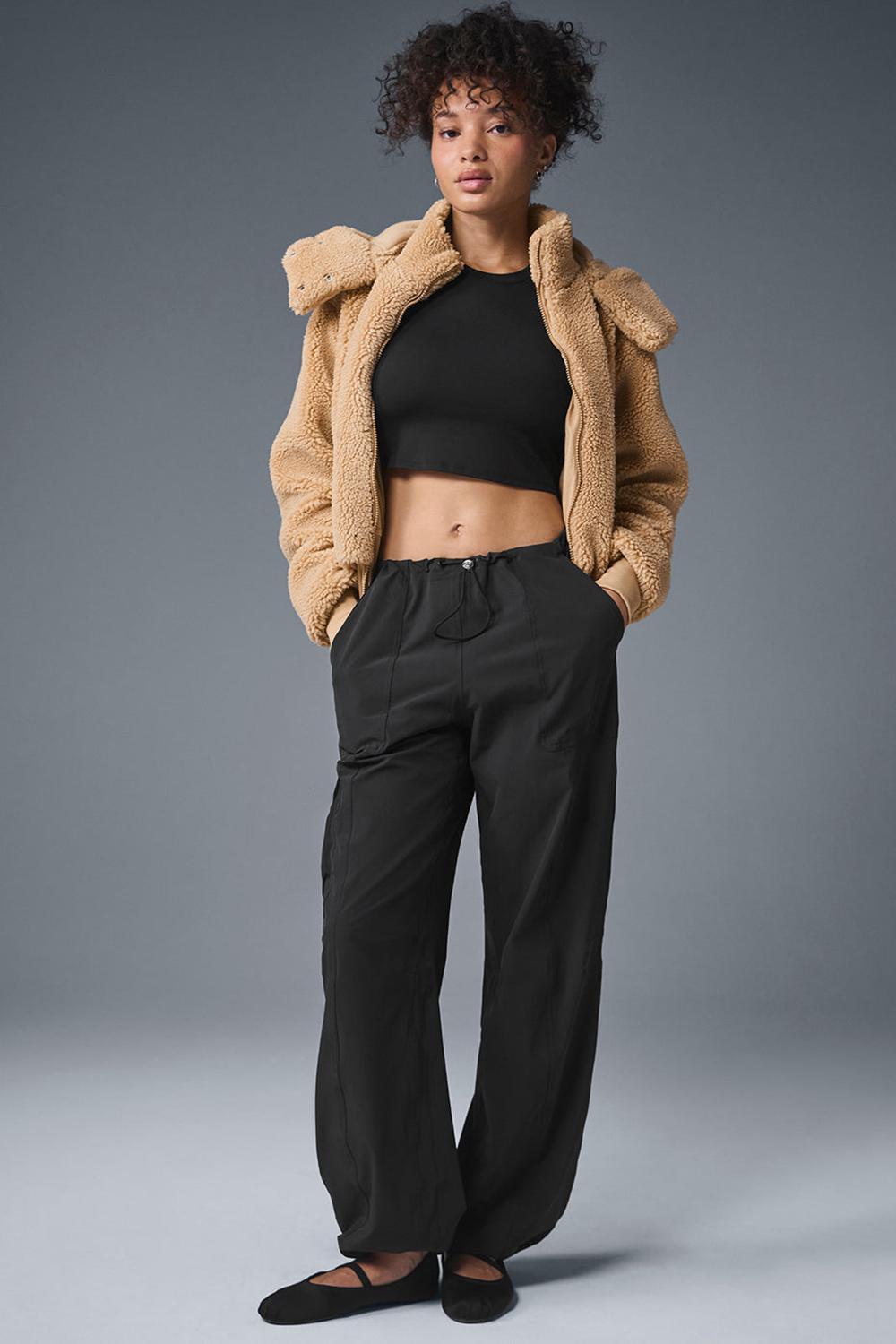 Chamarras Alo Yoga Foxy Sherpa Mujer Camel | Mexico  WNL-012695