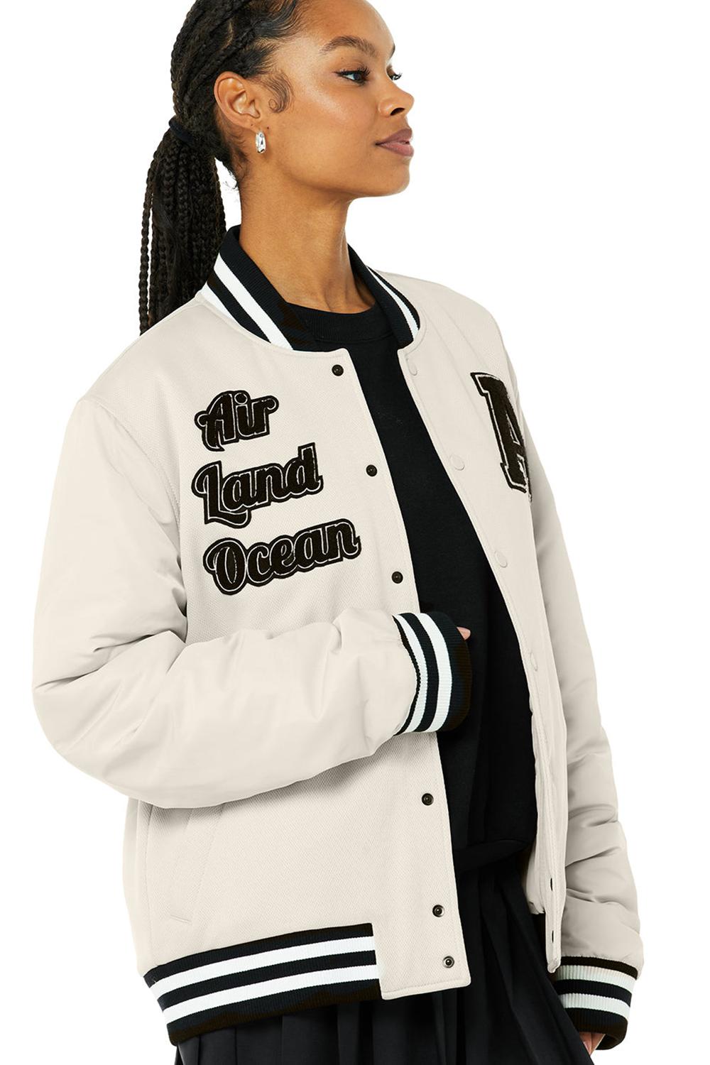 Chamarras Alo Yoga G.O.A.T Mujer Bone | Mexico  XMG-697240