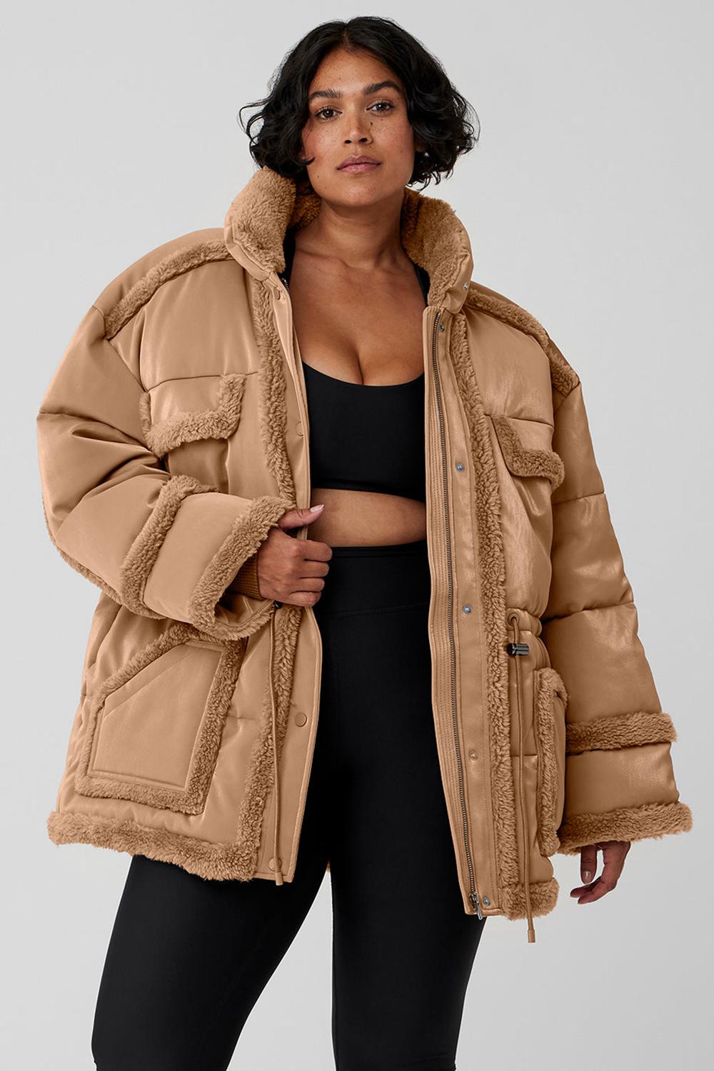 Chamarras Alo Yoga Ice Breaker Mujer Toasted Almond | Mexico  KXE-174385