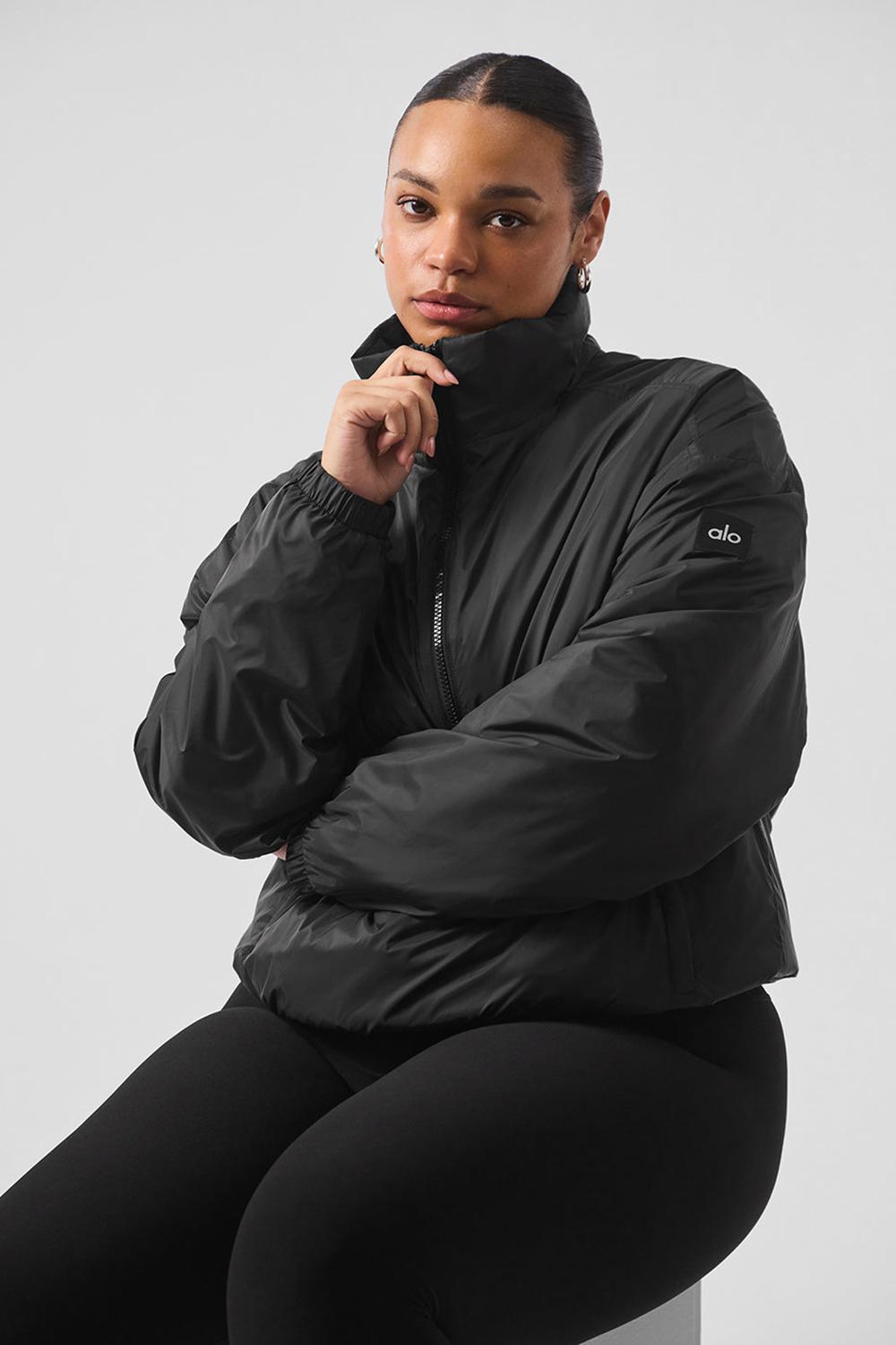 Chamarras Alo Yoga Latitude Light Weight 1/2 Zip Pullover Mujer Negros | Mexico  CNA-169370