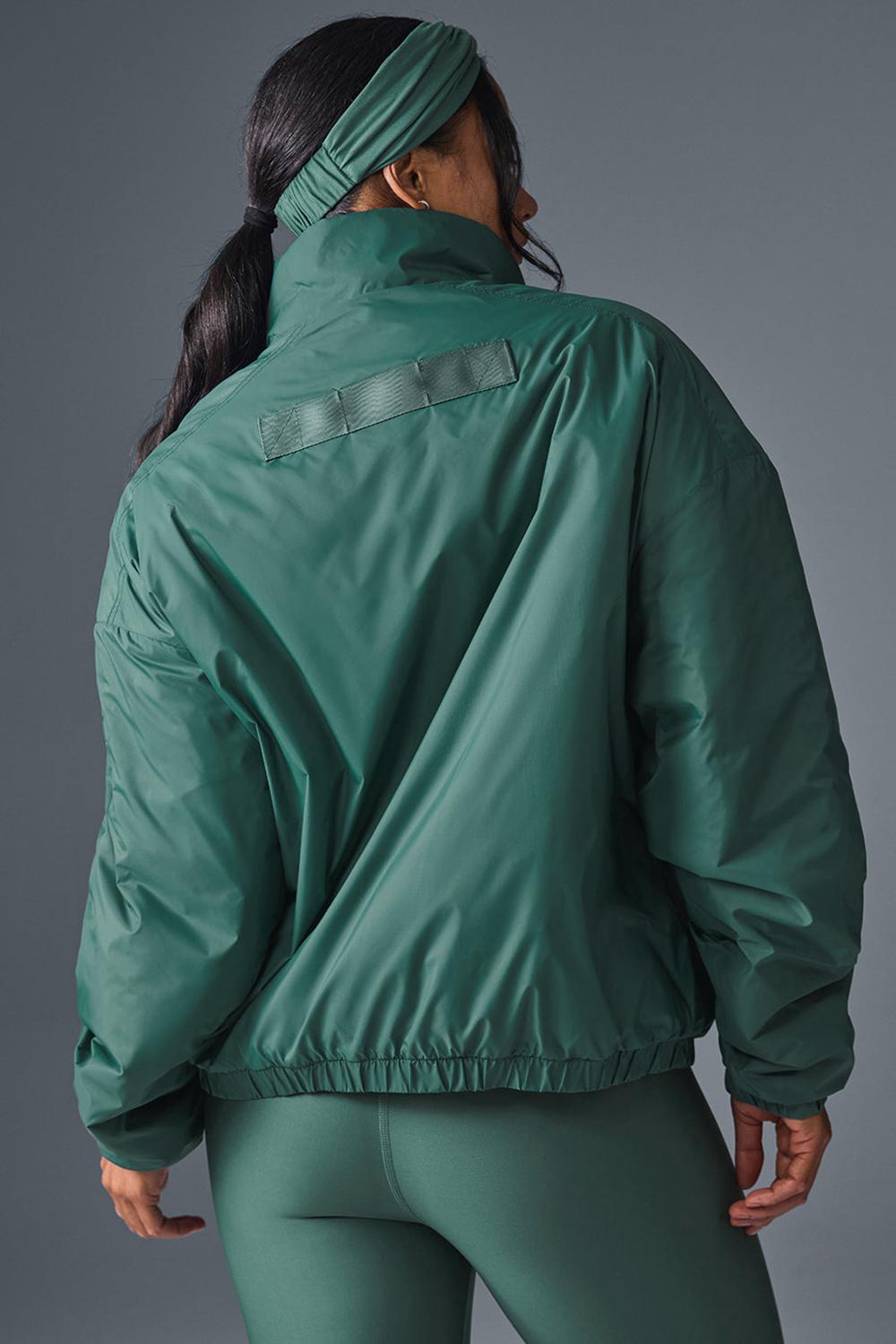 Chamarras Alo Yoga Latitude Light Weight 1/2 Zip Pullover Mujer Winter Ivy | Mexico  LOH-560839