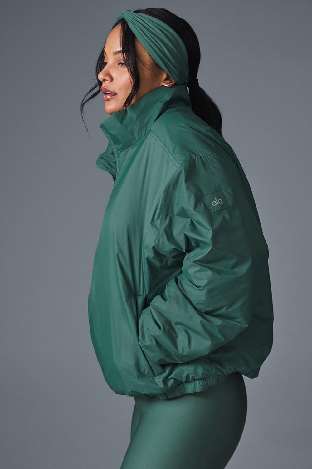 Chamarras Alo Yoga Latitude Light Weight 1/2 Zip Pullover Mujer Winter Ivy | Mexico  LOH-560839