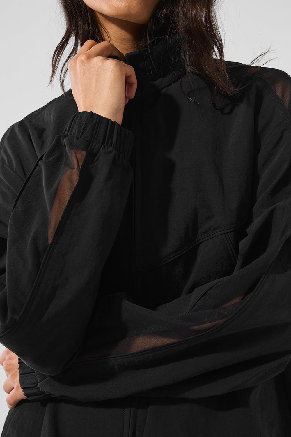 Chamarras Alo Yoga Origin Full-Zip Track Mujer Negros | Mexico  ZOB-936518