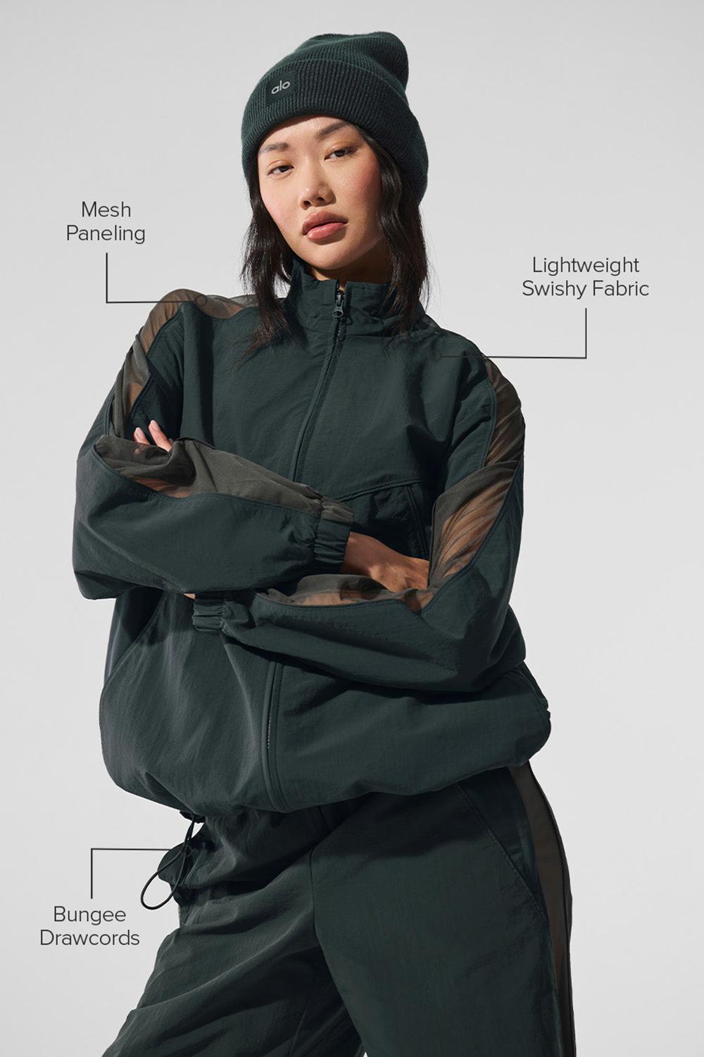Chamarras Alo Yoga Origin Full-Zip Track Mujer Verdes | Mexico  WIM-715498