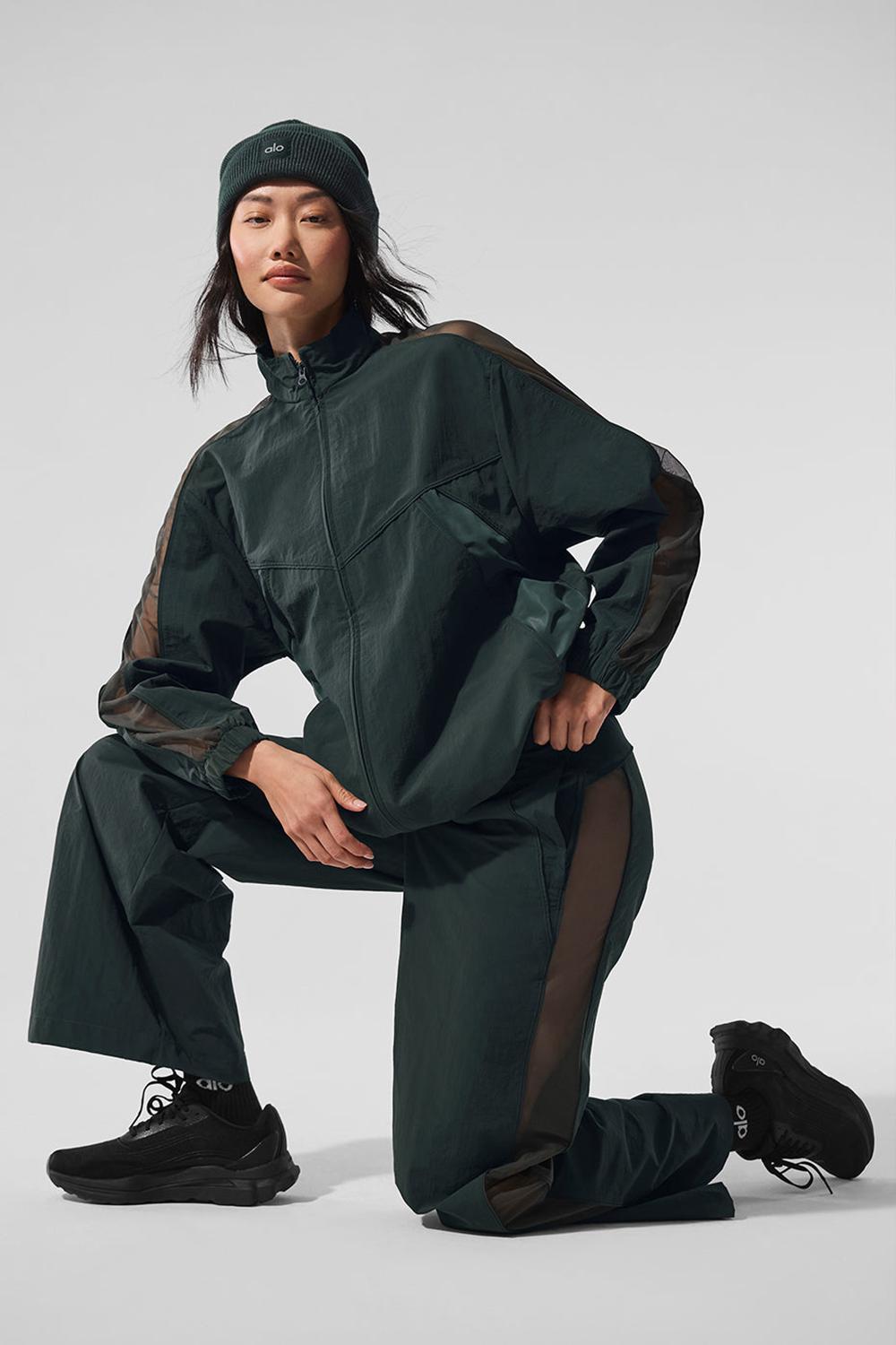 Chamarras Alo Yoga Origin Full-Zip Track Mujer Verdes | Mexico  WIM-715498