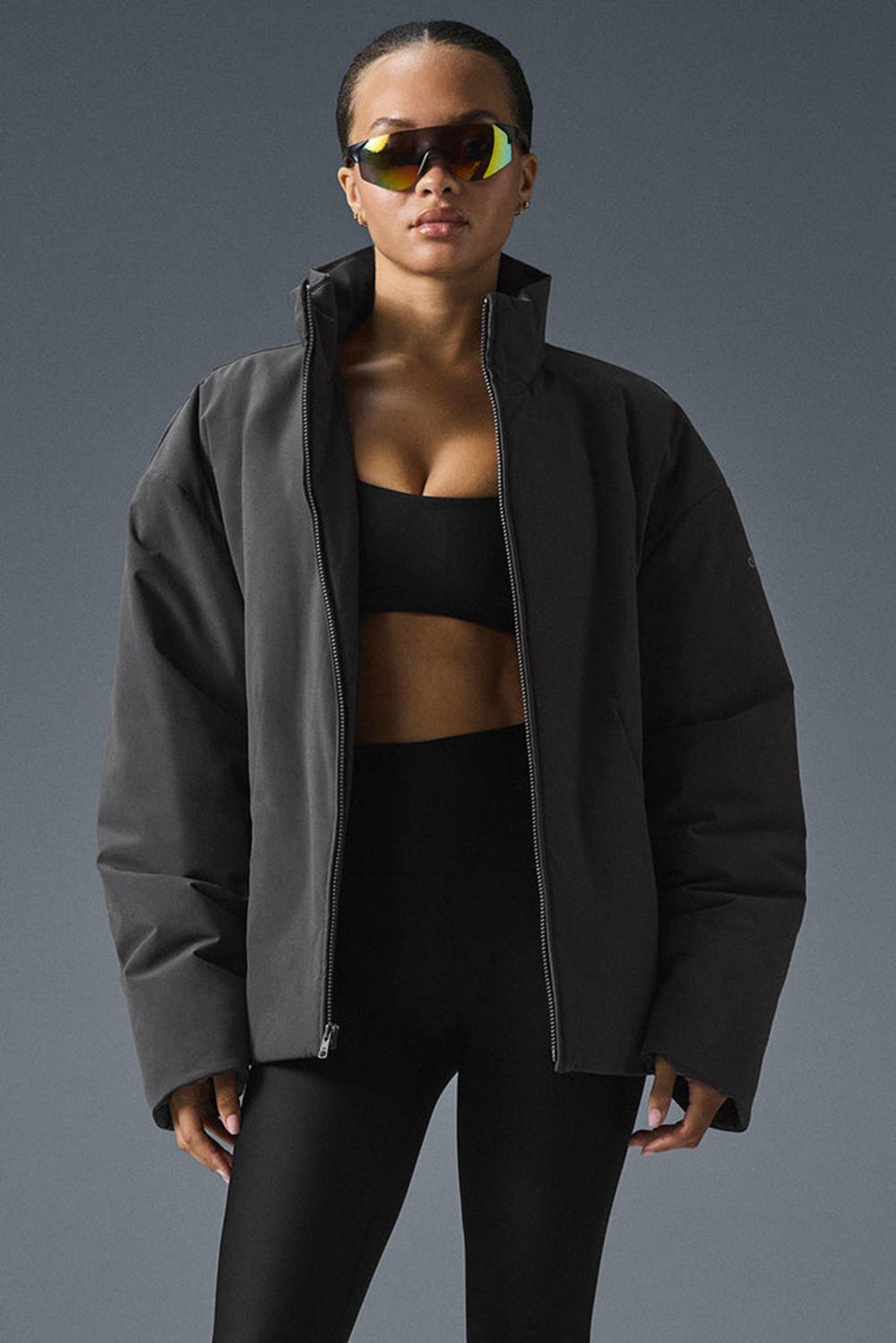 Chamarras Alo Yoga Stretch Woven Notable Mujer Anthracite | Mexico  NCQ-357108
