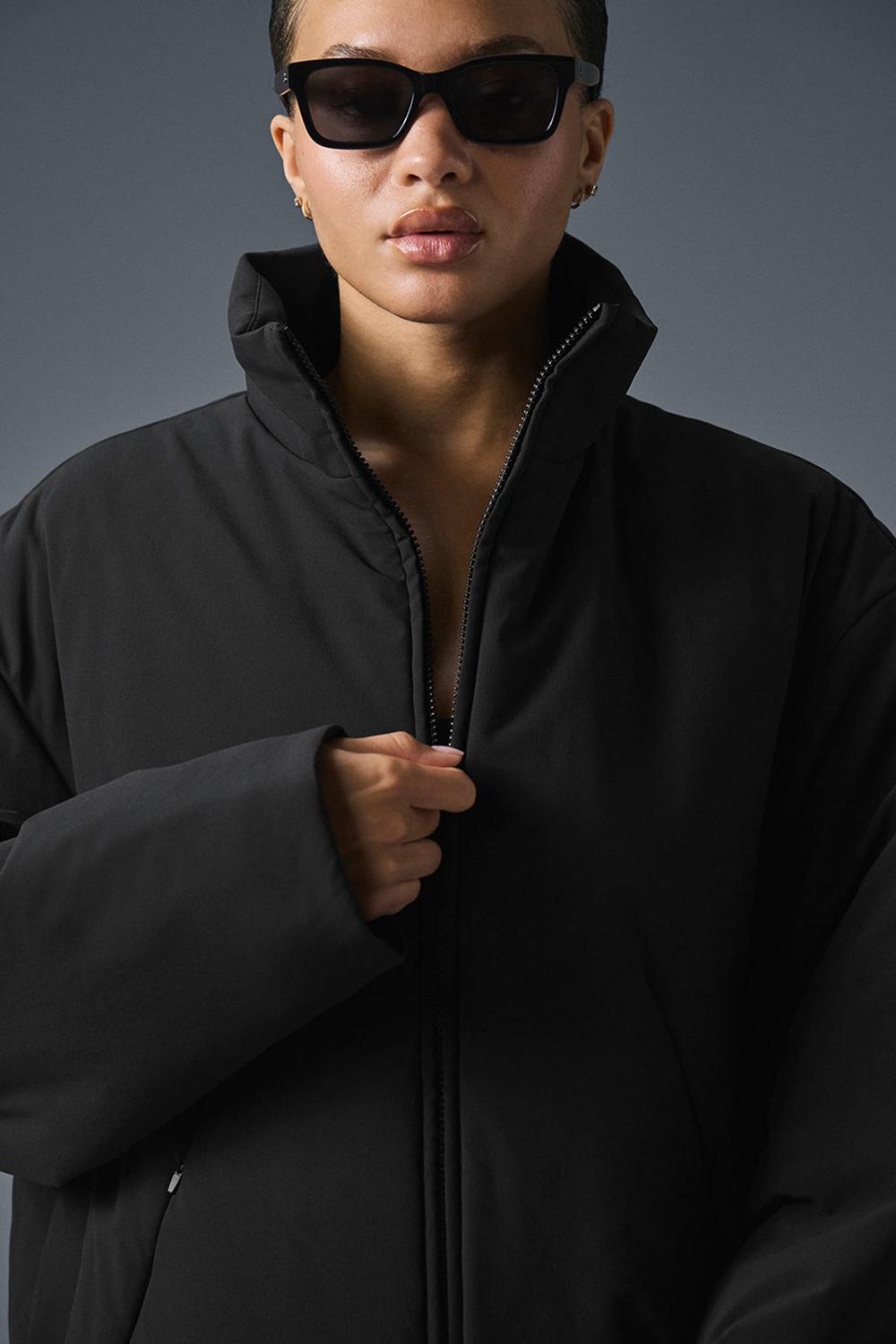 Chamarras Alo Yoga Stretch Woven Notable Mujer Negros | Mexico  QXN-396185