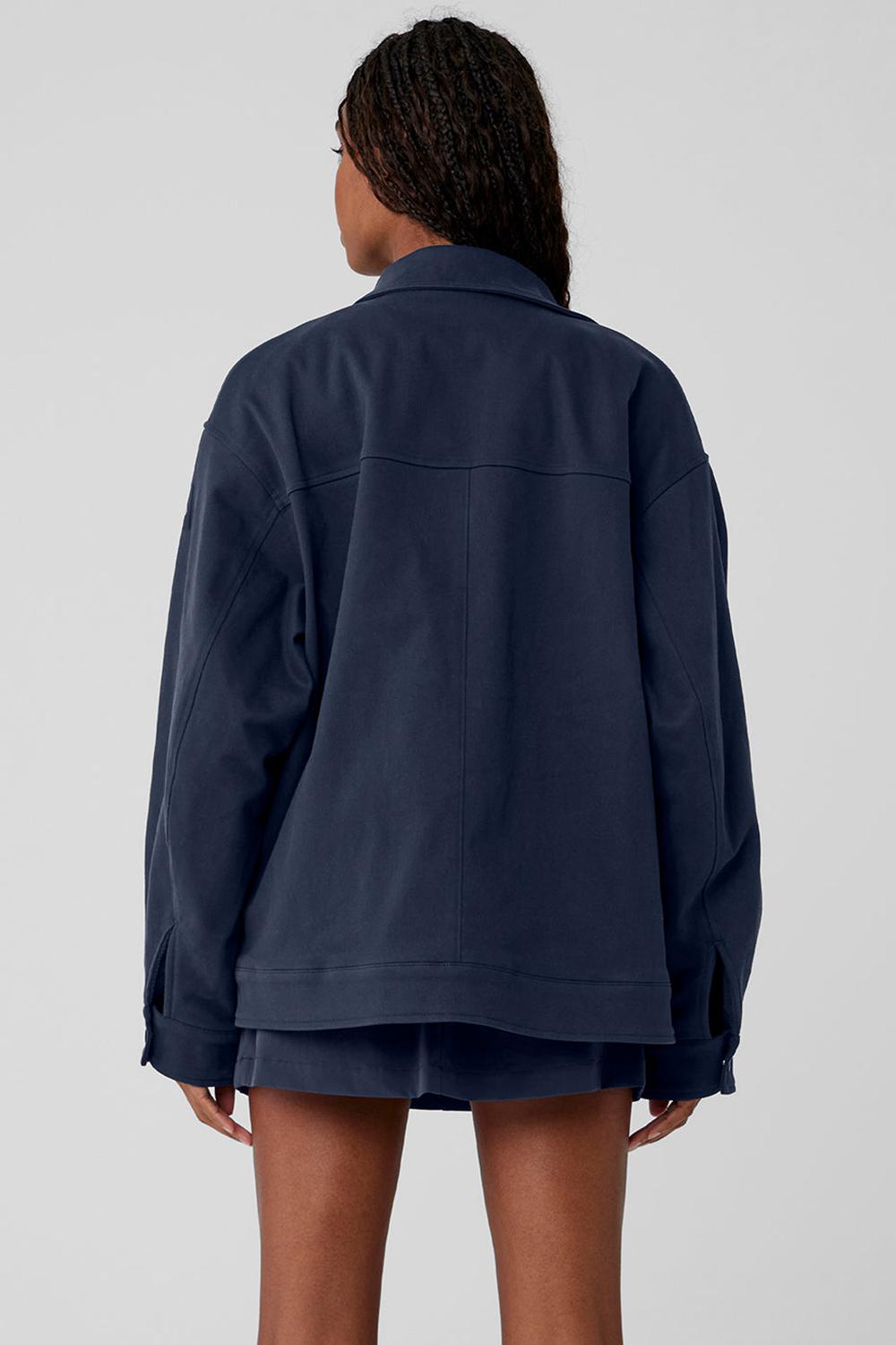 Chamarras Alo Yoga Unisex One Up Mujer Azul Marino | Mexico  TJX-718523