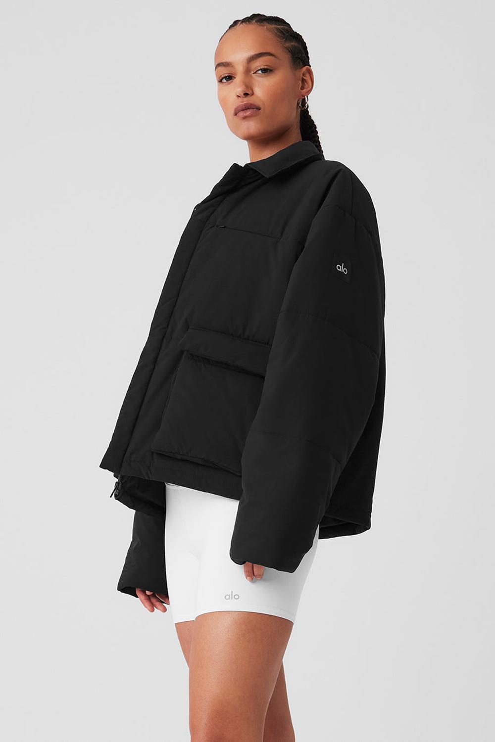 Chamarras Alo Yoga Voyage Utility Cargo Mujer Negros | Mexico  NGR-736120