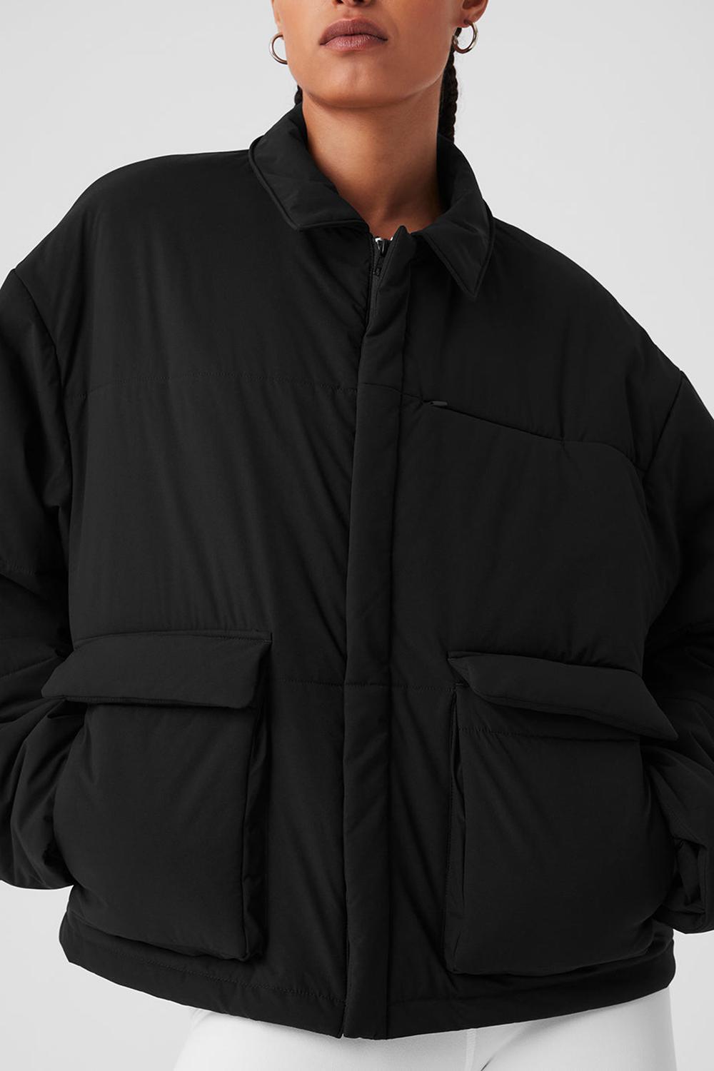 Chamarras Alo Yoga Voyage Utility Cargo Mujer Negros | Mexico  NGR-736120
