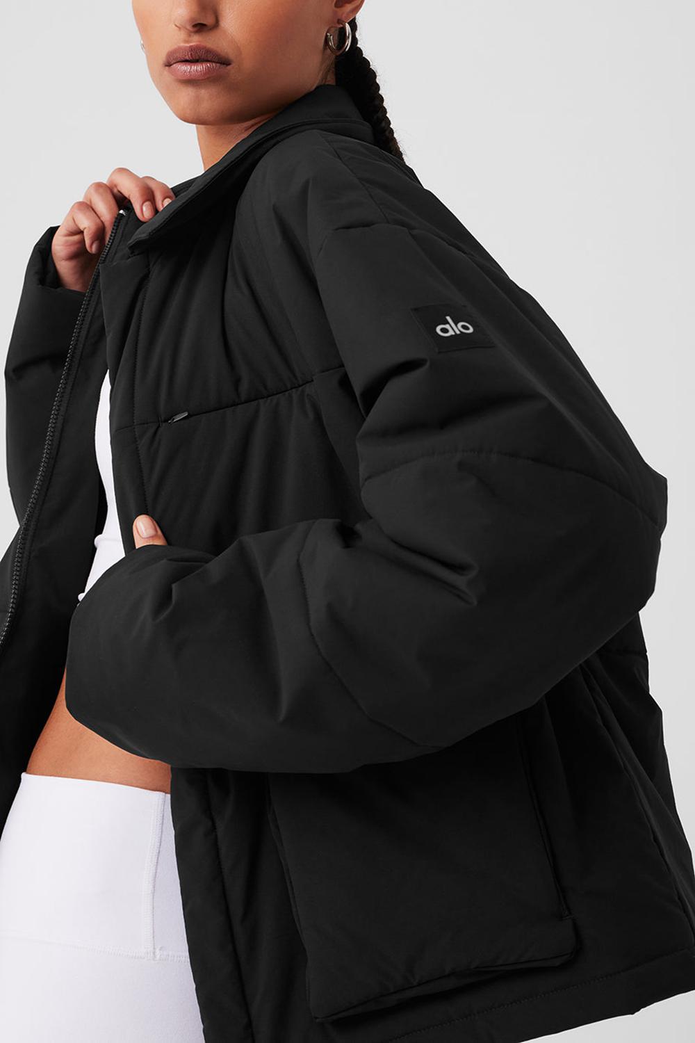Chamarras Alo Yoga Voyage Utility Cargo Mujer Negros | Mexico  NGR-736120