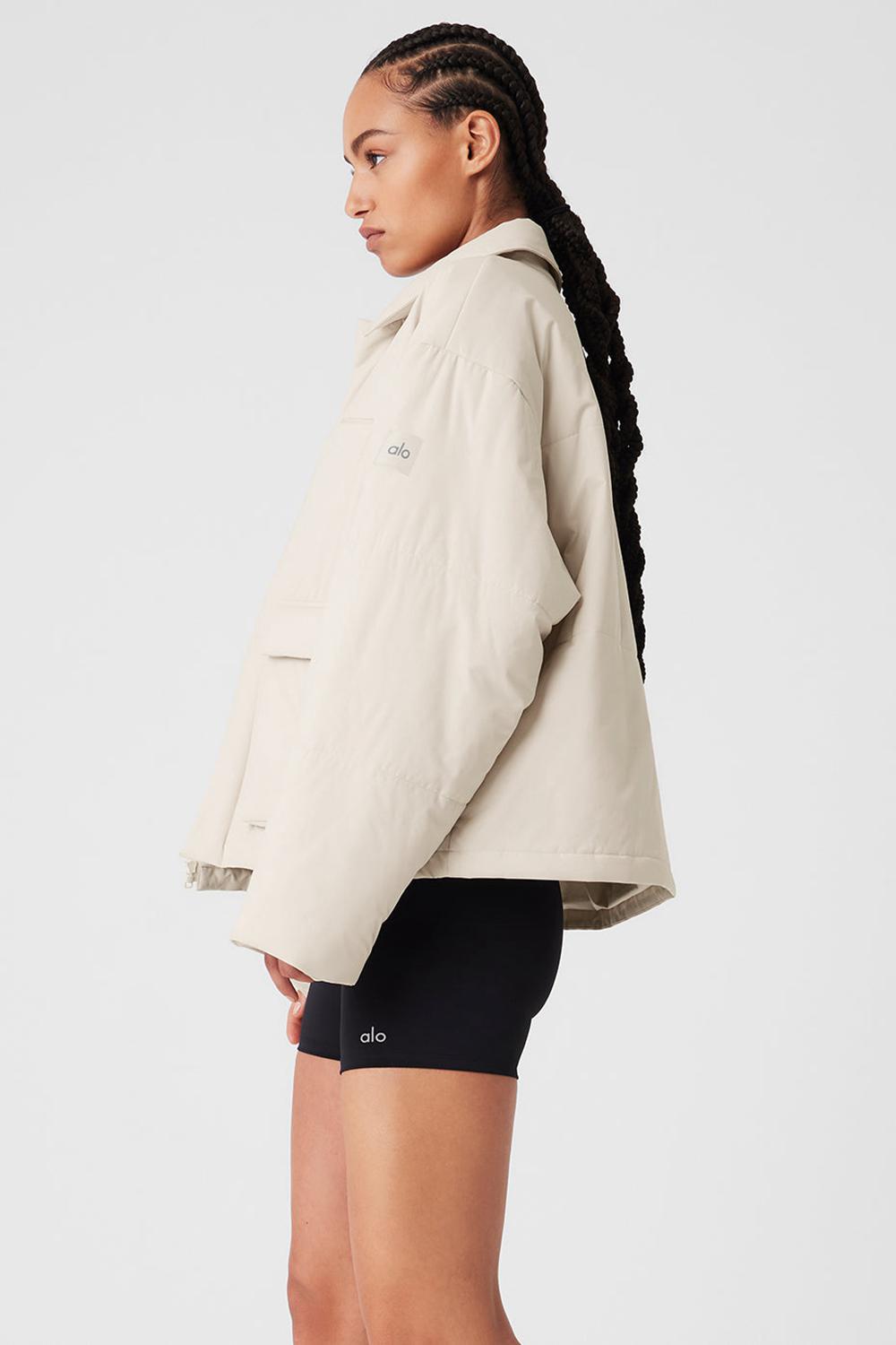 Chamarras Alo Yoga Voyage Utility Cargo Mujer Bone | Mexico  KSD-865910