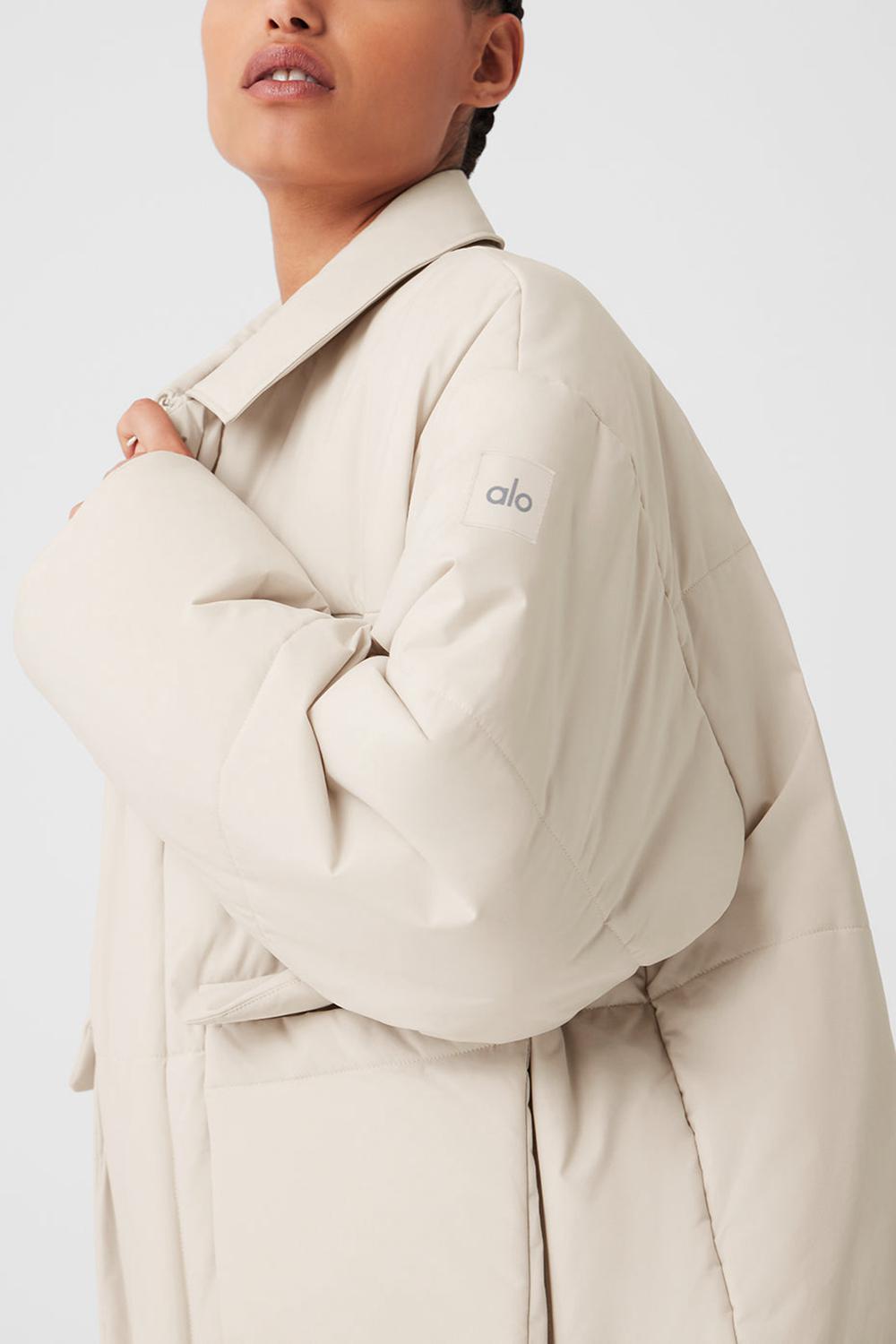 Chamarras Alo Yoga Voyage Utility Cargo Mujer Bone | Mexico  KSD-865910