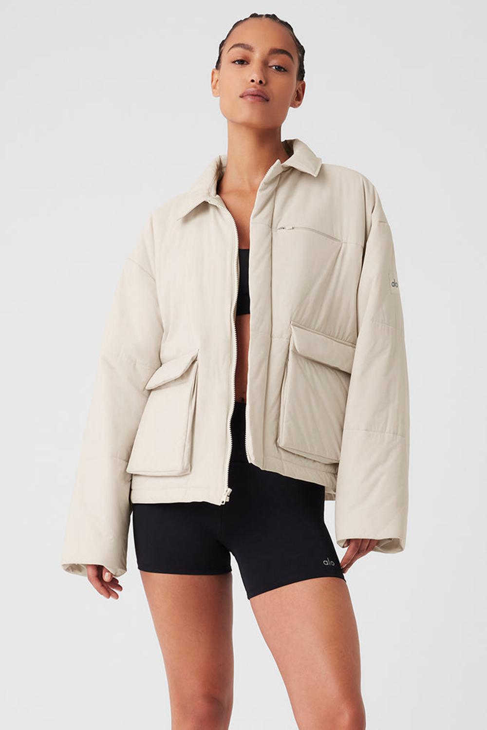 Chamarras Alo Yoga Voyage Utility Cargo Mujer Bone | Mexico  KSD-865910