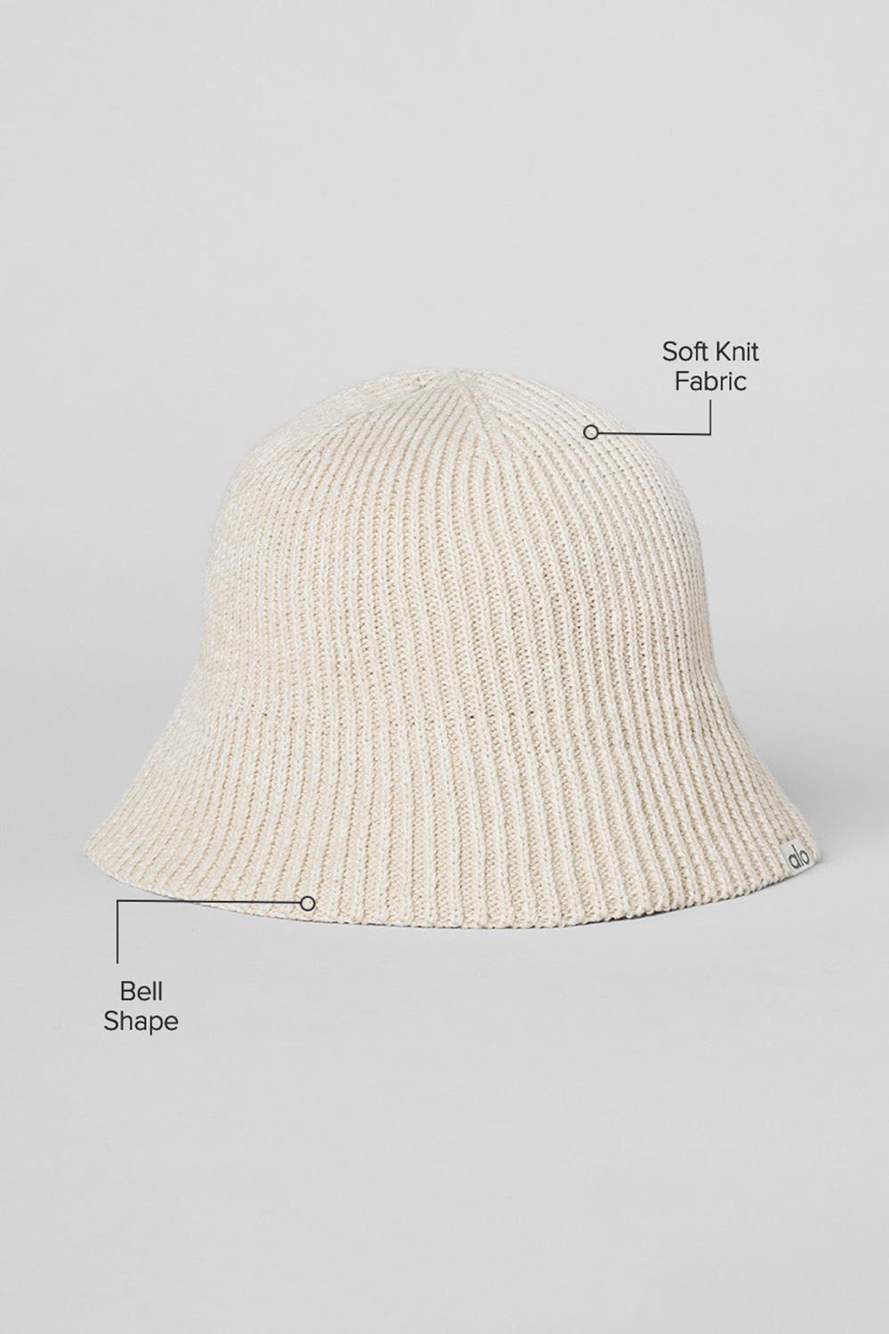 Cloche Alo Yoga Denim Knit Mujer Ivory / Oatmilk | Mexico  ZSQ-843196