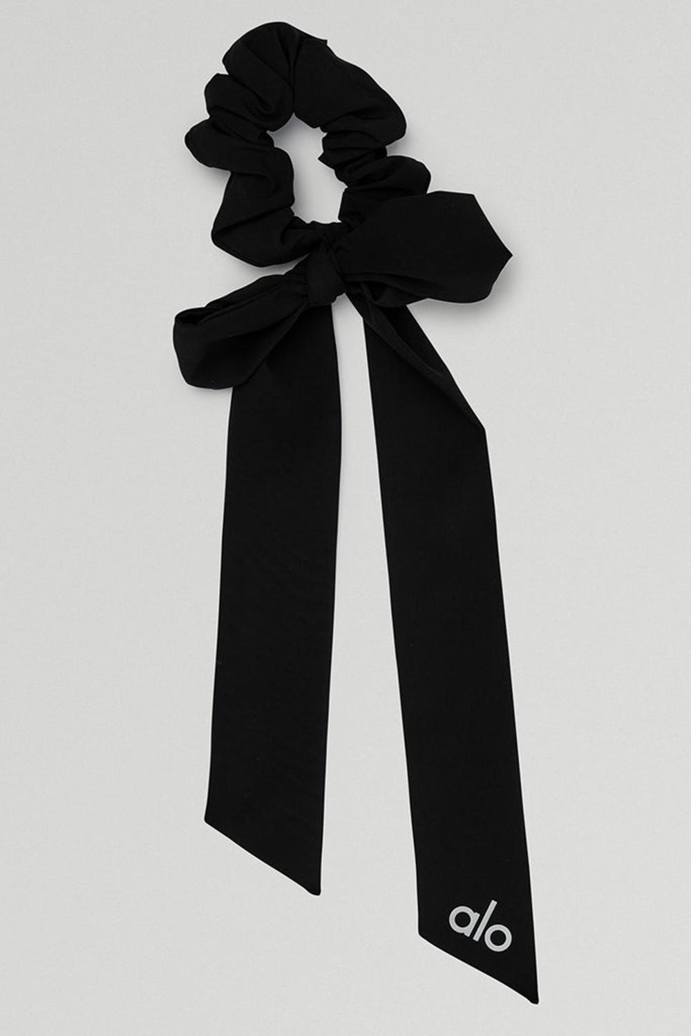 Coletero Alo Yoga Love Knots Tie Mujer Negros | Mexico  MWH-768941