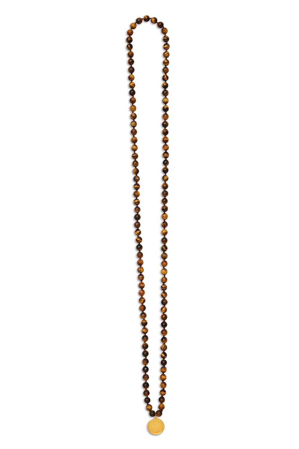 Collares Alo Yoga Tiger’s Eye Mala Mujer Marrom | Mexico  SUQ-096712