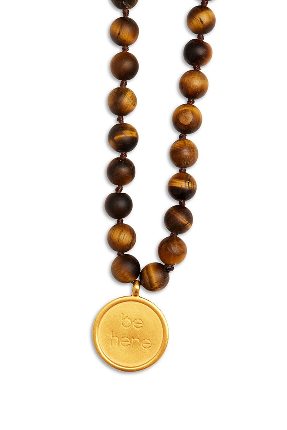 Collares Alo Yoga Tiger’s Eye Mala Mujer Marrom | Mexico  SUQ-096712