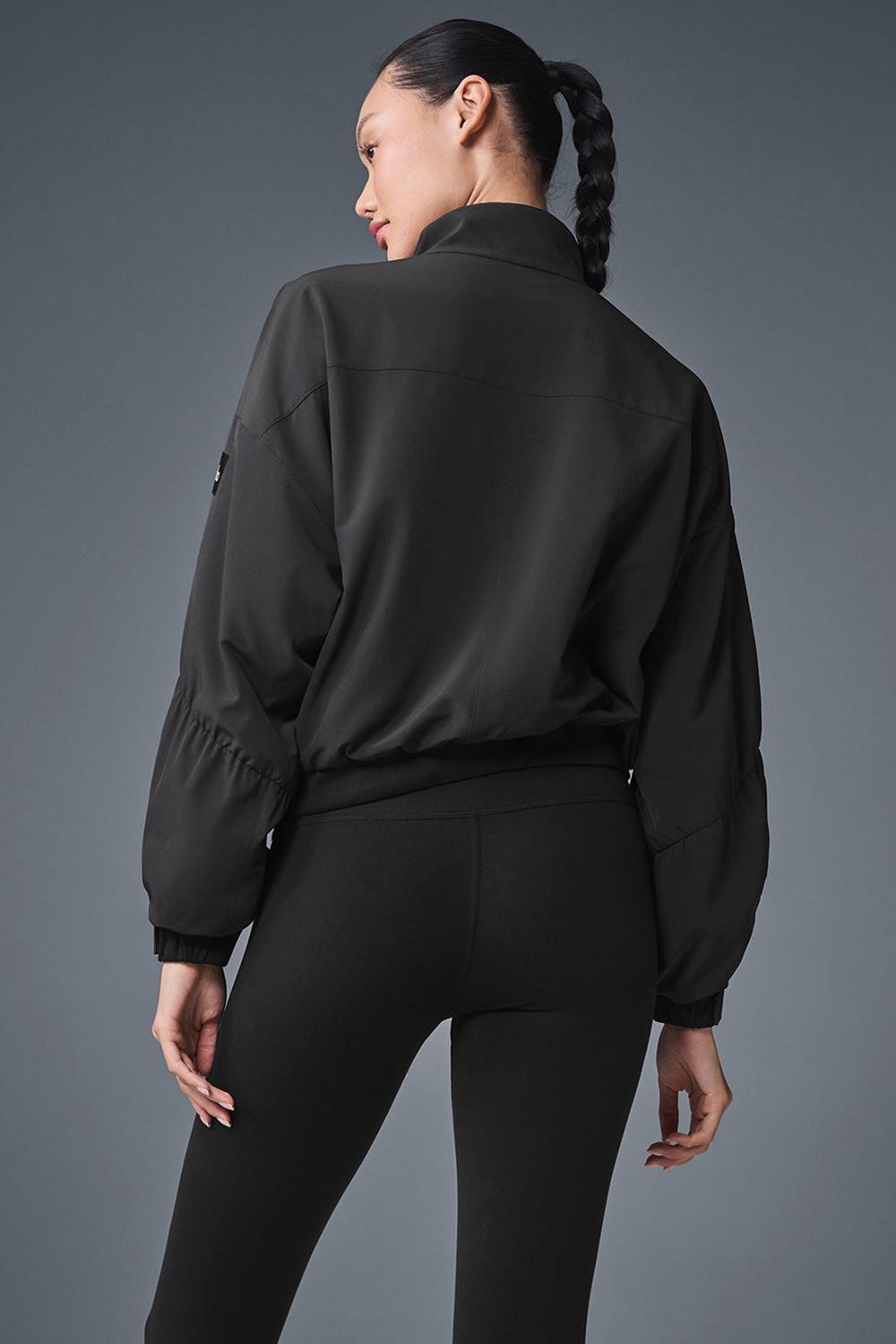 Coverup Alo Yoga Cropped Elevation Mujer Negros | Mexico  POT-340975