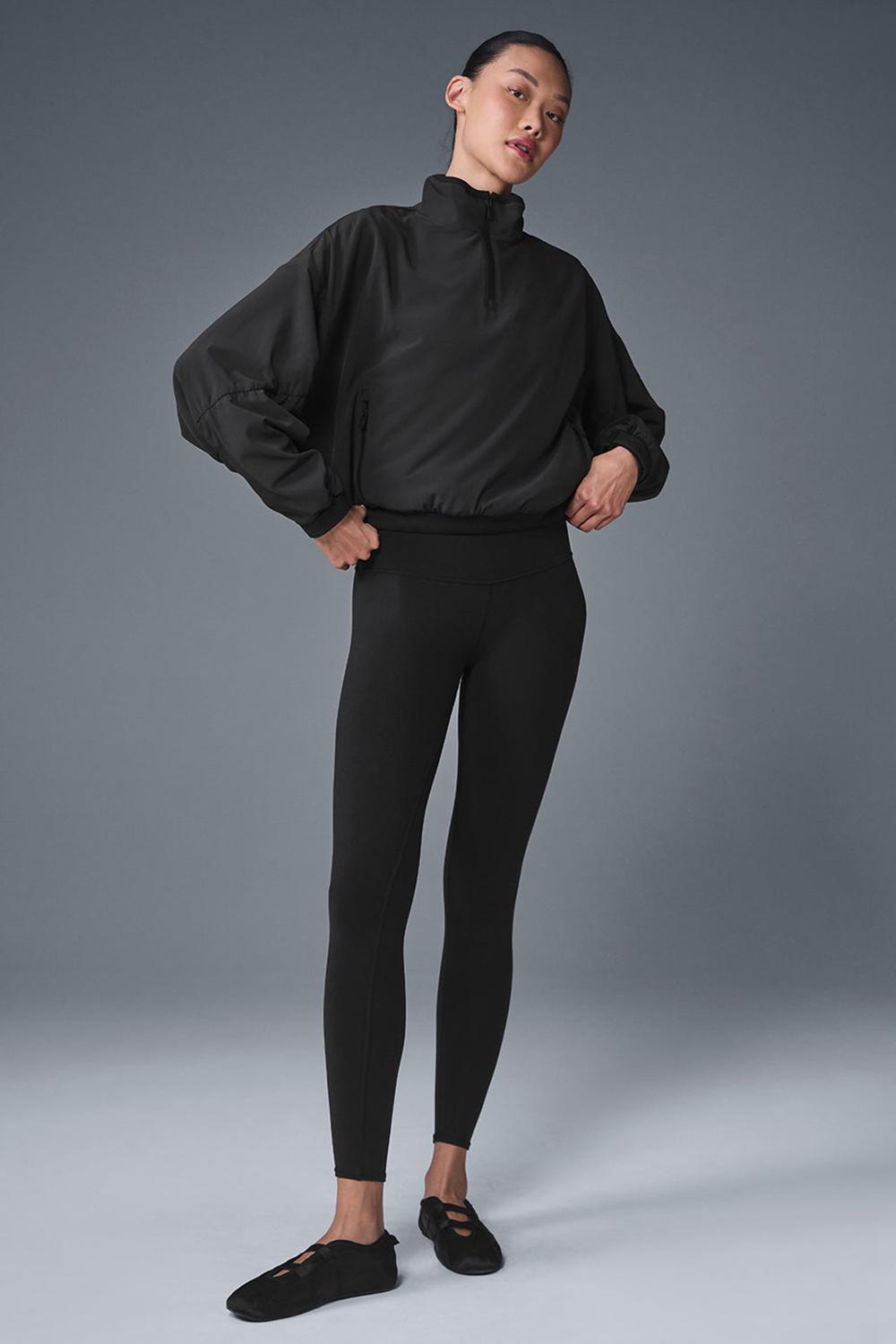 Coverup Alo Yoga Cropped Elevation Mujer Negros | Mexico  POT-340975
