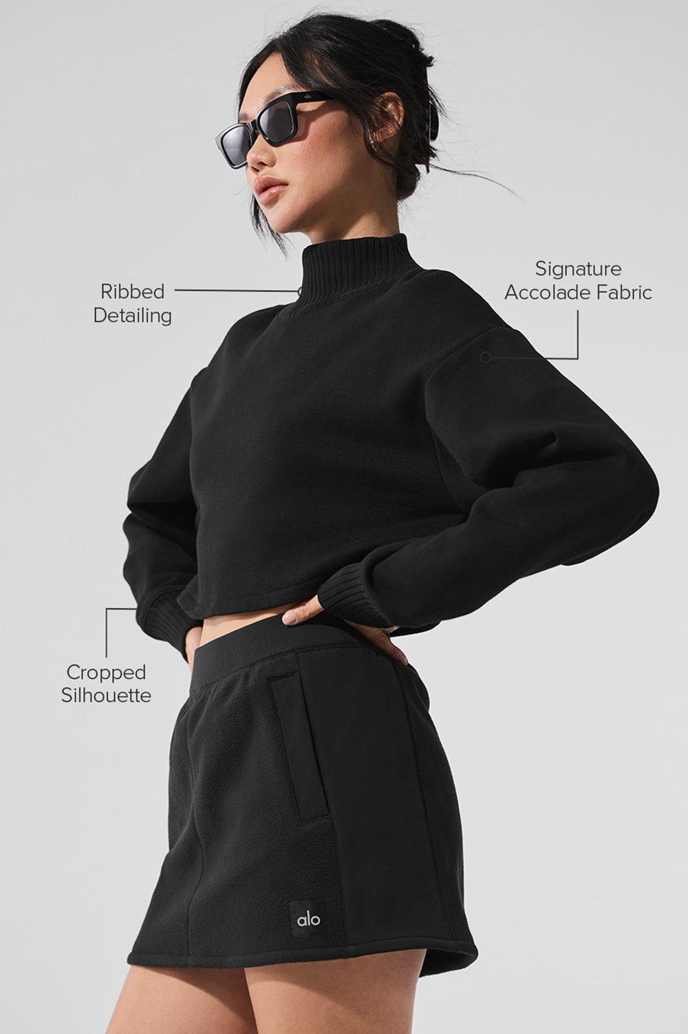 Coverup Alo Yoga Cropped Serenity Mujer Negros | Mexico  SWK-842036